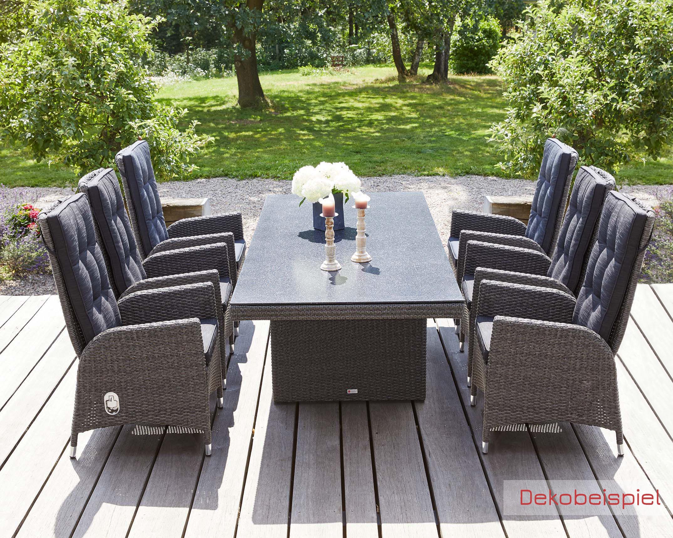 LC Garden »Barcelona« Dining Set III grau-mix Sitzgruppe Gartenset