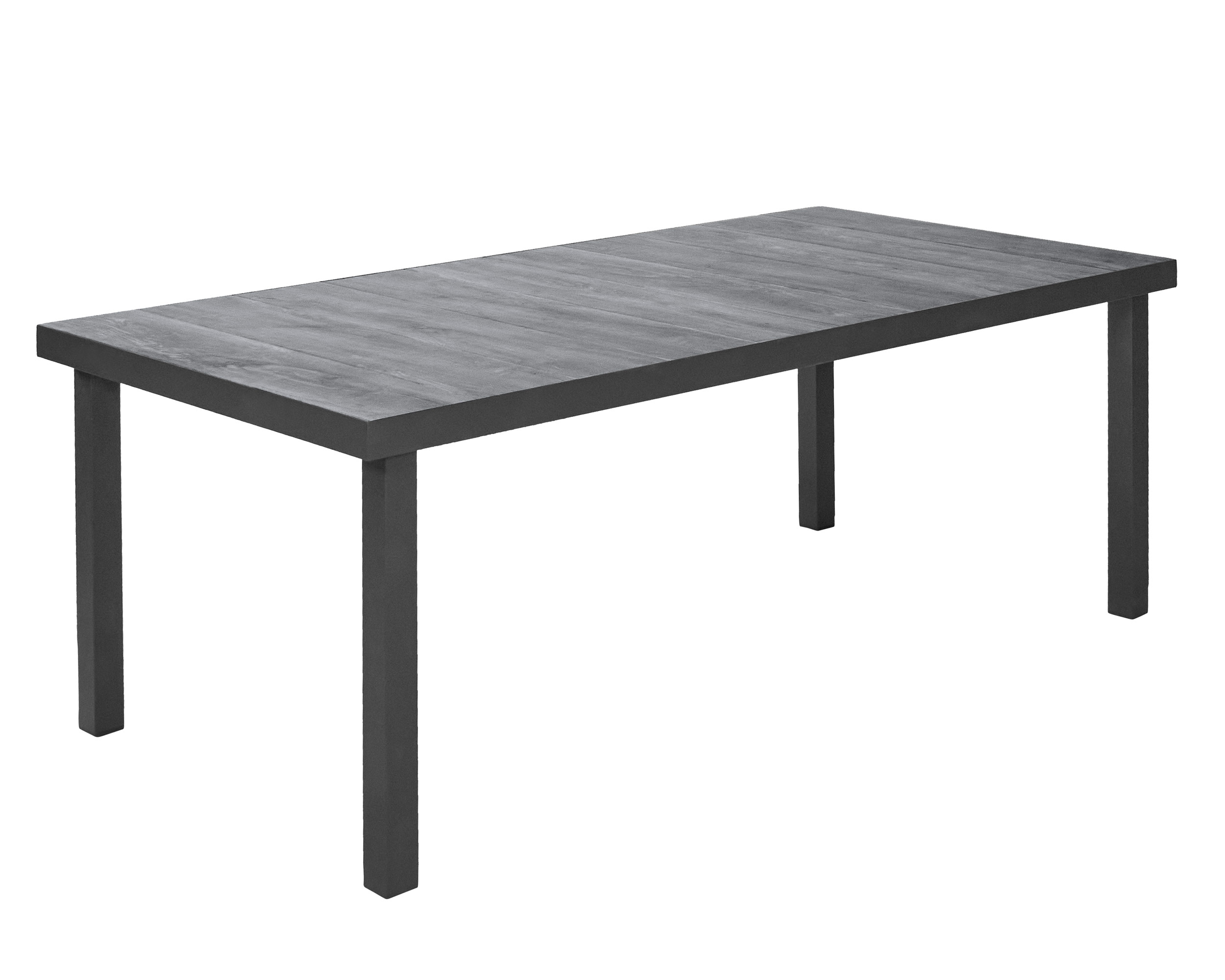 LC Garden »Keramo« Keramik Esstisch 4-Fuß Anthrazit 200x100x75cm Gartentisch