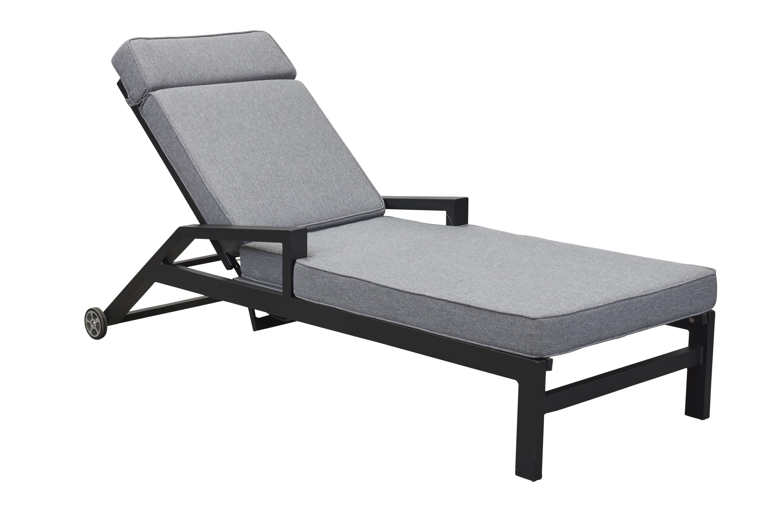 LC Garden »Sondrino« Sonnenliege Textilen schwarz Living Gartenliege mit Kissen