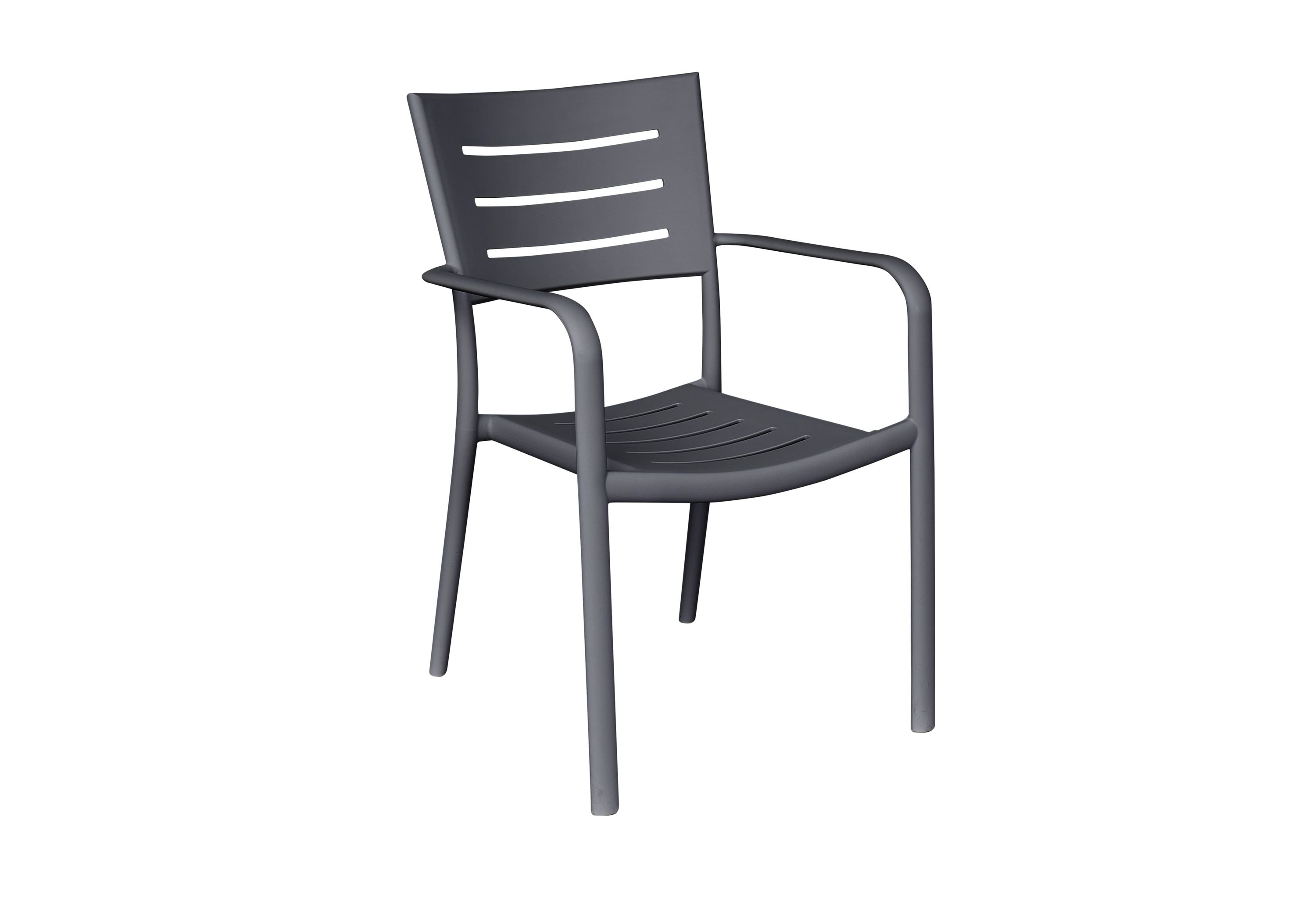LC Garden »Vesta« Gartenstuhl anthrazit Stapelstuhl Bistrostuhl Kunststoff stapelbar