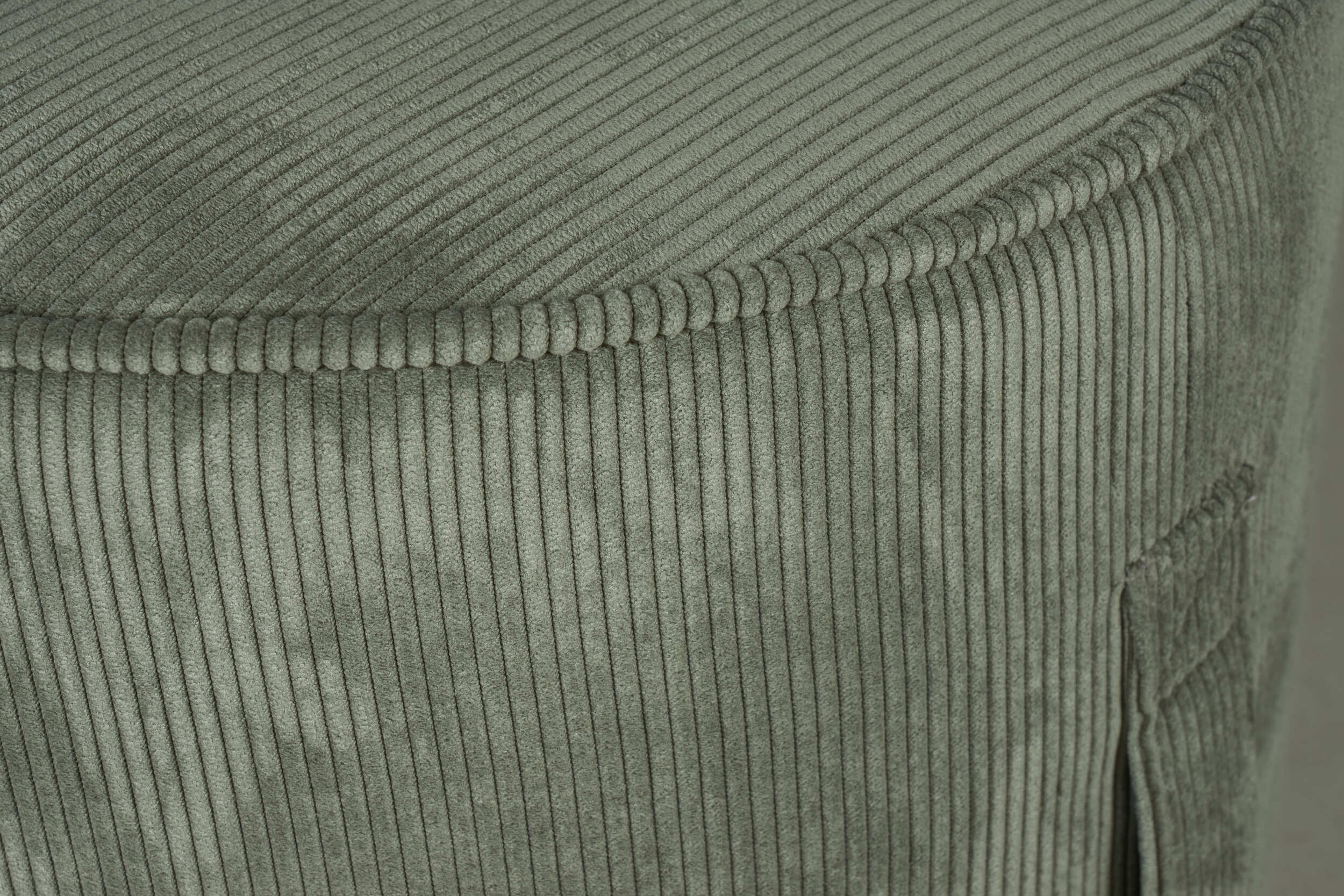 LC Home Sitzhocker »Dalia« rund inkl. Griff Cordoptik taupe Ø41x44 cm
