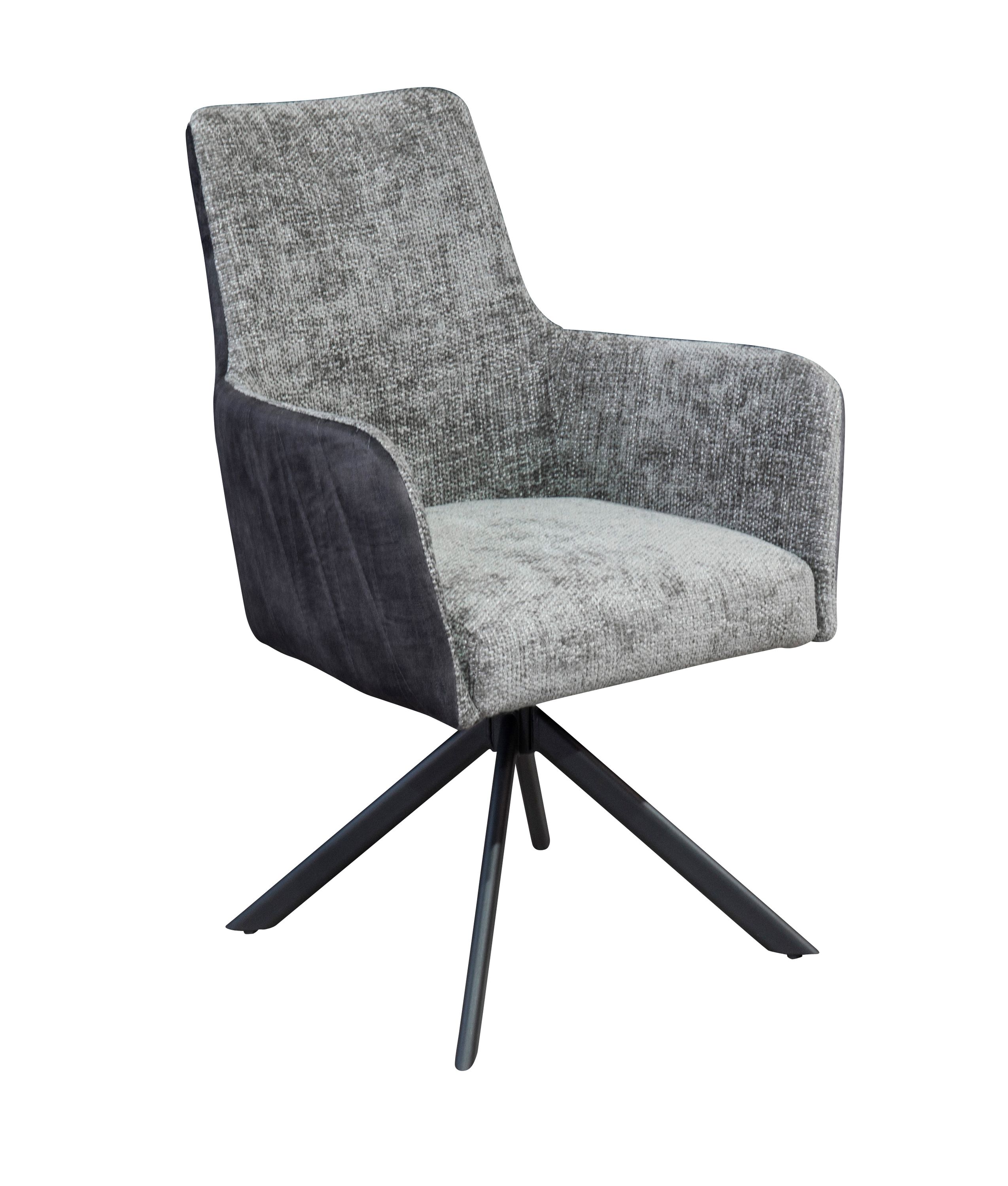 LC Home Esszimmerstuhl »Chicago« Webstoff/Microfaser anthrazit Drehstuhl Armlehnstuhl Polsterstuhl Loungesessel Küchenstuhl LC Home Esszimmerstuhl »Chicago« Webstoff/Microfaser anthrazit Drehstuhl Armlehnstuhl Polsterstuhl Loungesessel Küchenstuhl