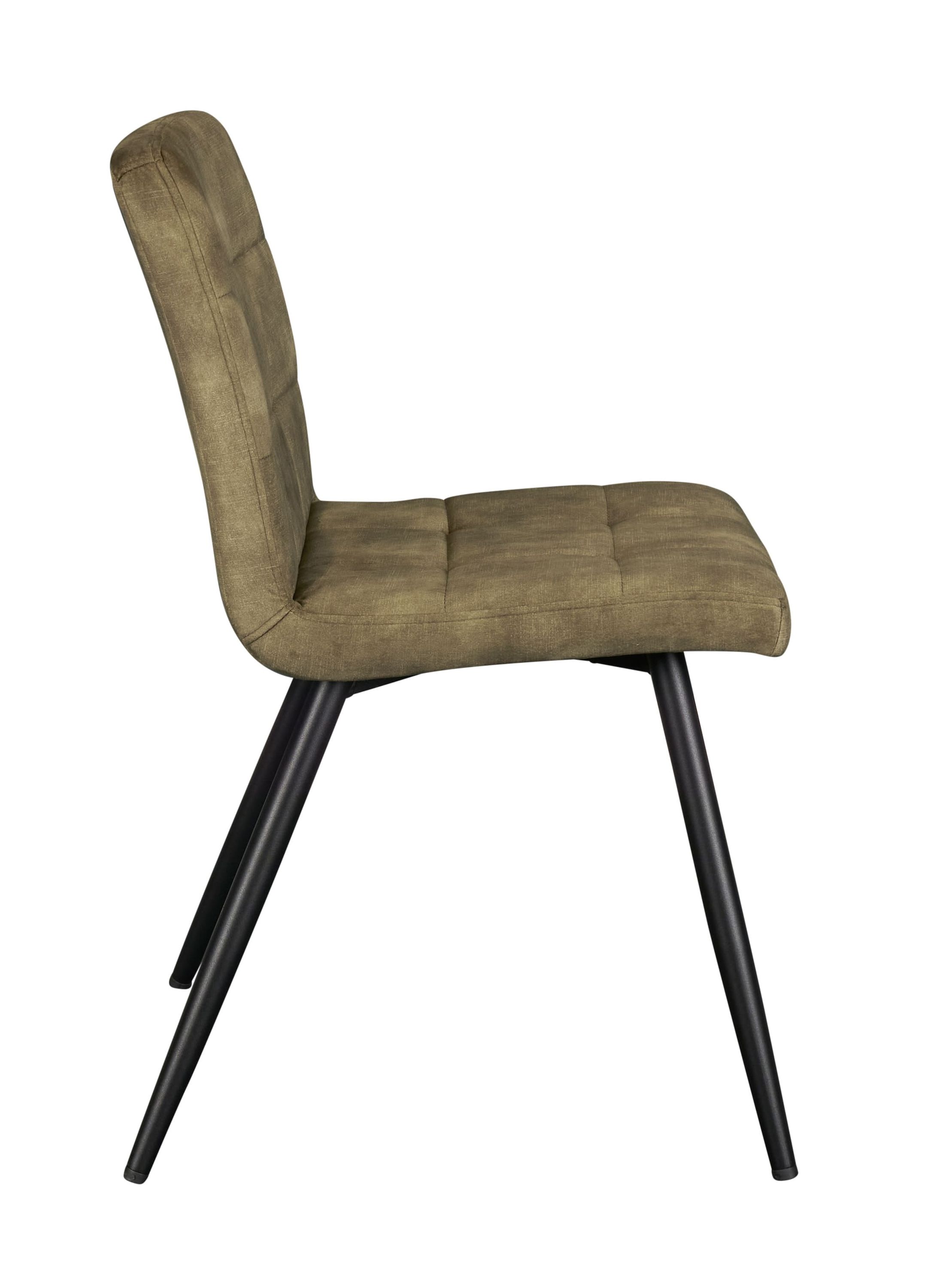 LC Home Essgruppe Moderner 7tlg. Esstisch Akazie U-Gestell 180cm + 6x Esszimmerstuhl Samtbezug Olive