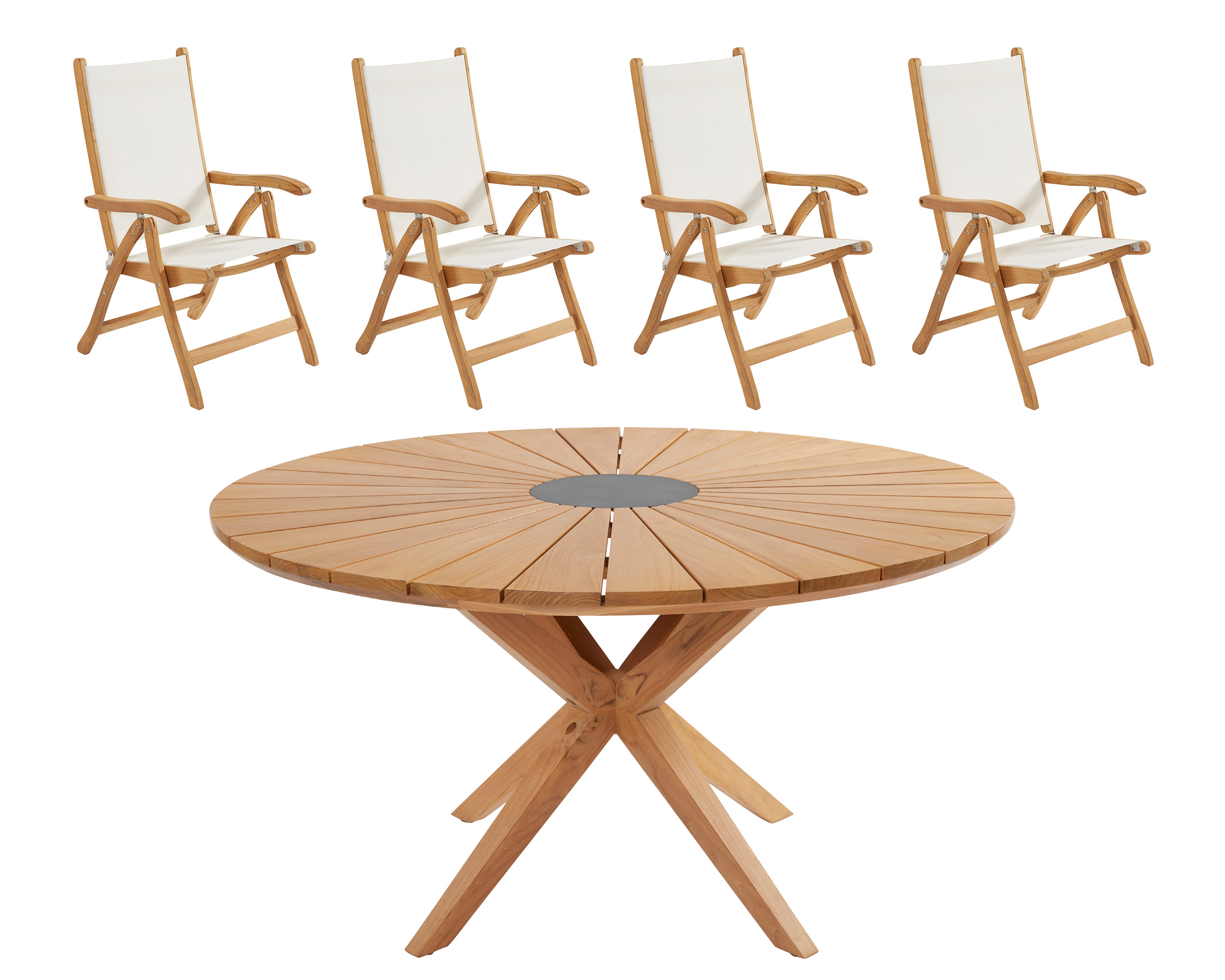 LC Garden »Leeds« Teak Dining Set II Sitzgruppe Gartenset