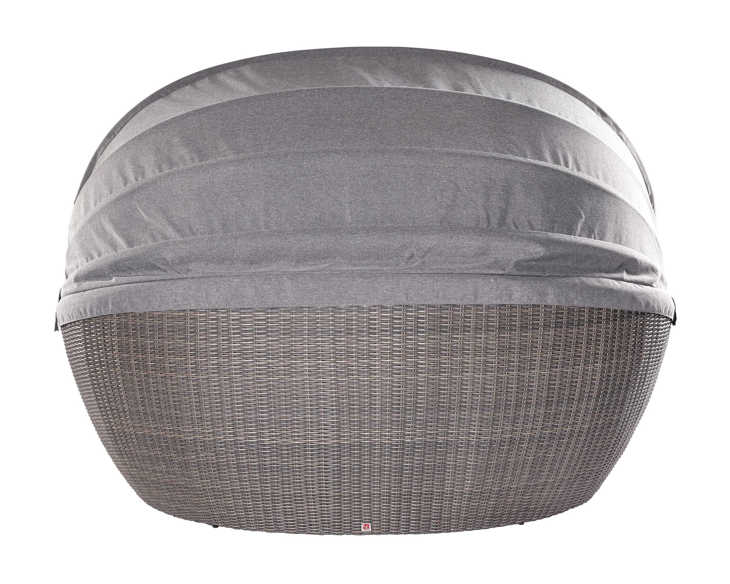 LC Garden »Komido« Sonneninsel omega braun 210x145x86cm Gartenmuschel verstellbar aus handgeflochtenem Polyrattan inkl. Sitzkissen
