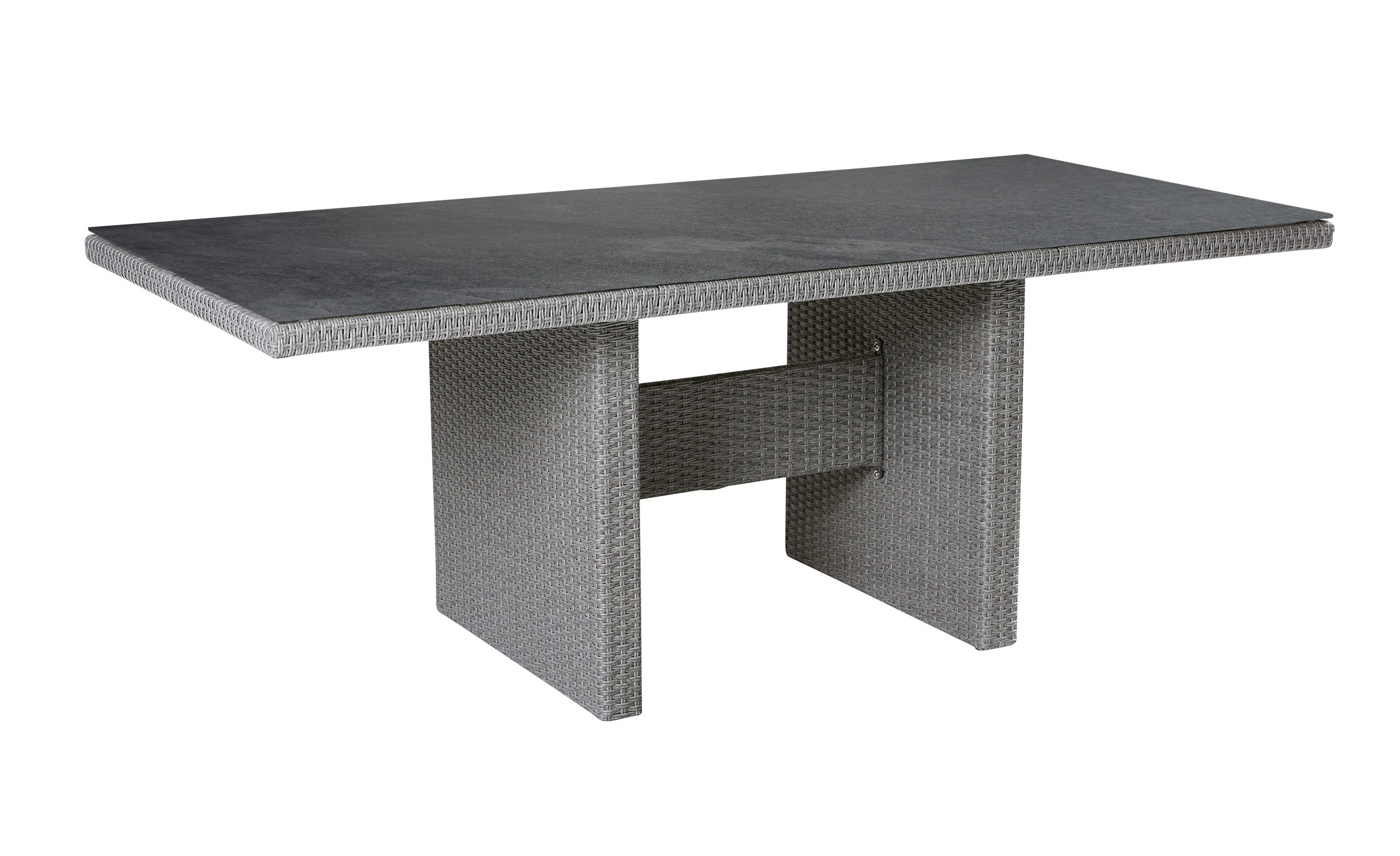 LC Garden »Modesto« Dining Esstisch Gartentisch 192x90cm Glas- Keramik grau