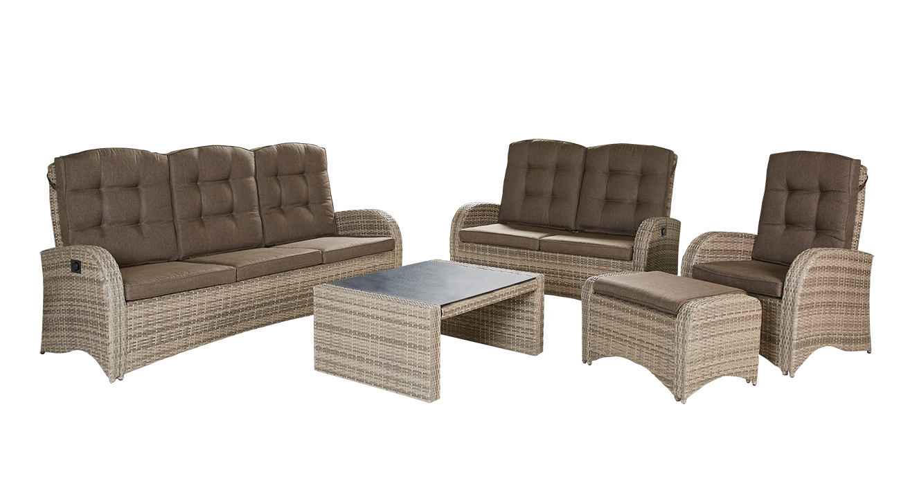 LC Garden »Turin« Living Set I Sitzgruppe Gartenset natur