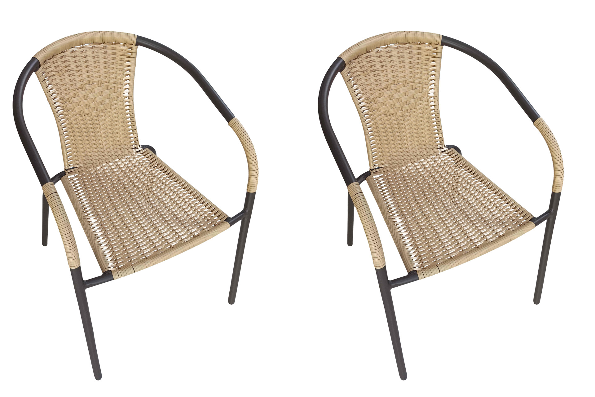 LC Garden »Garvista« 2er Set Stapelstuhl 56x62x72cm gelb Gartenstuhl Terassenstuhl