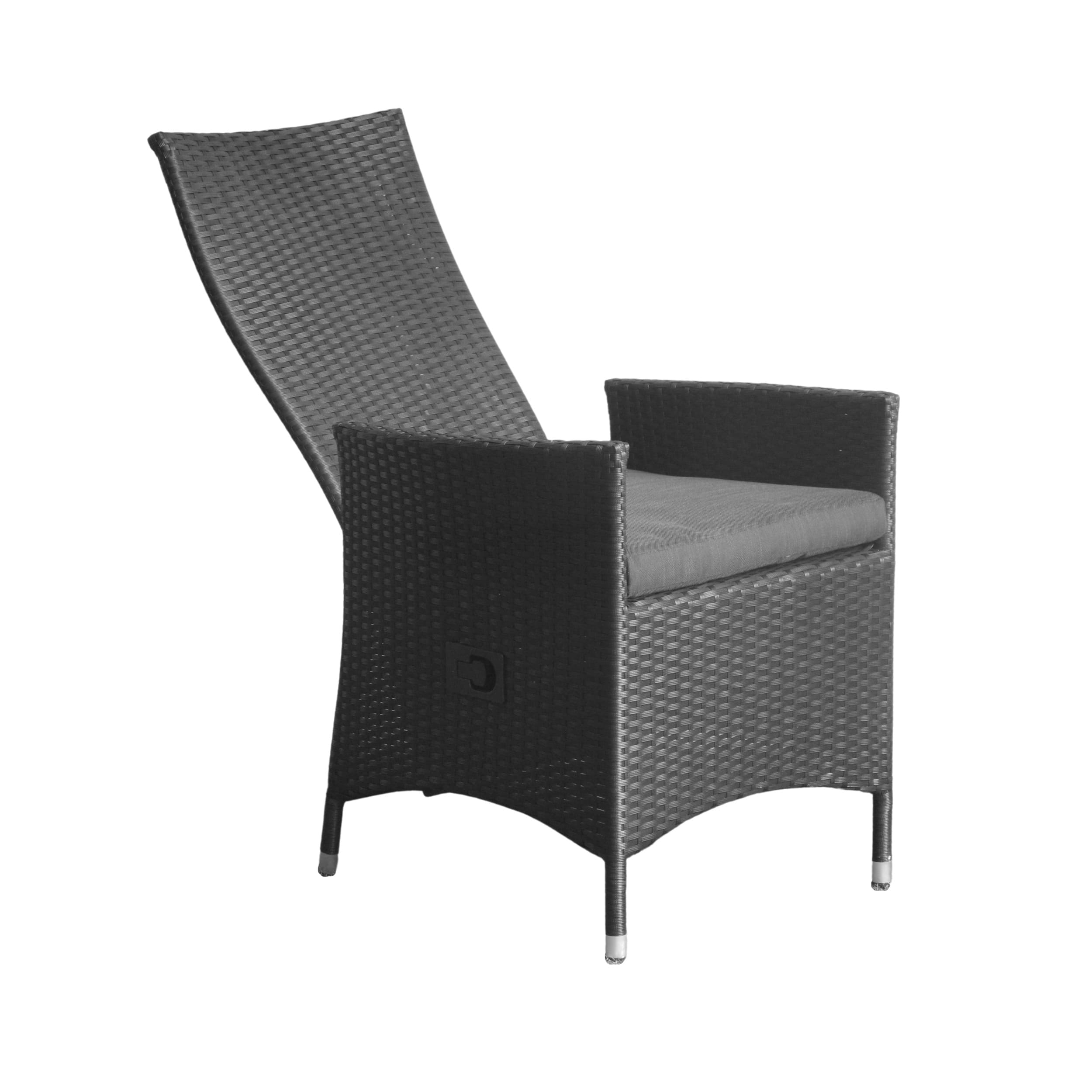 LC Garden 6er Set »Diningo« Dining Positionsstuhl schwarz Gartenstuhl mit Kissen