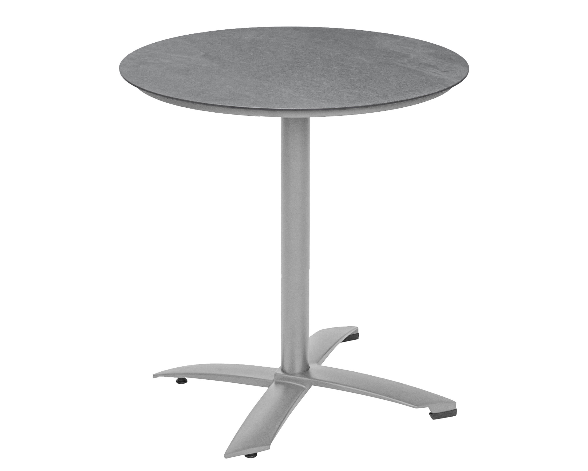 LC Garden Balkontisch »France« rund silber Ø70x74cm Glas-Keramik Tischplatte
