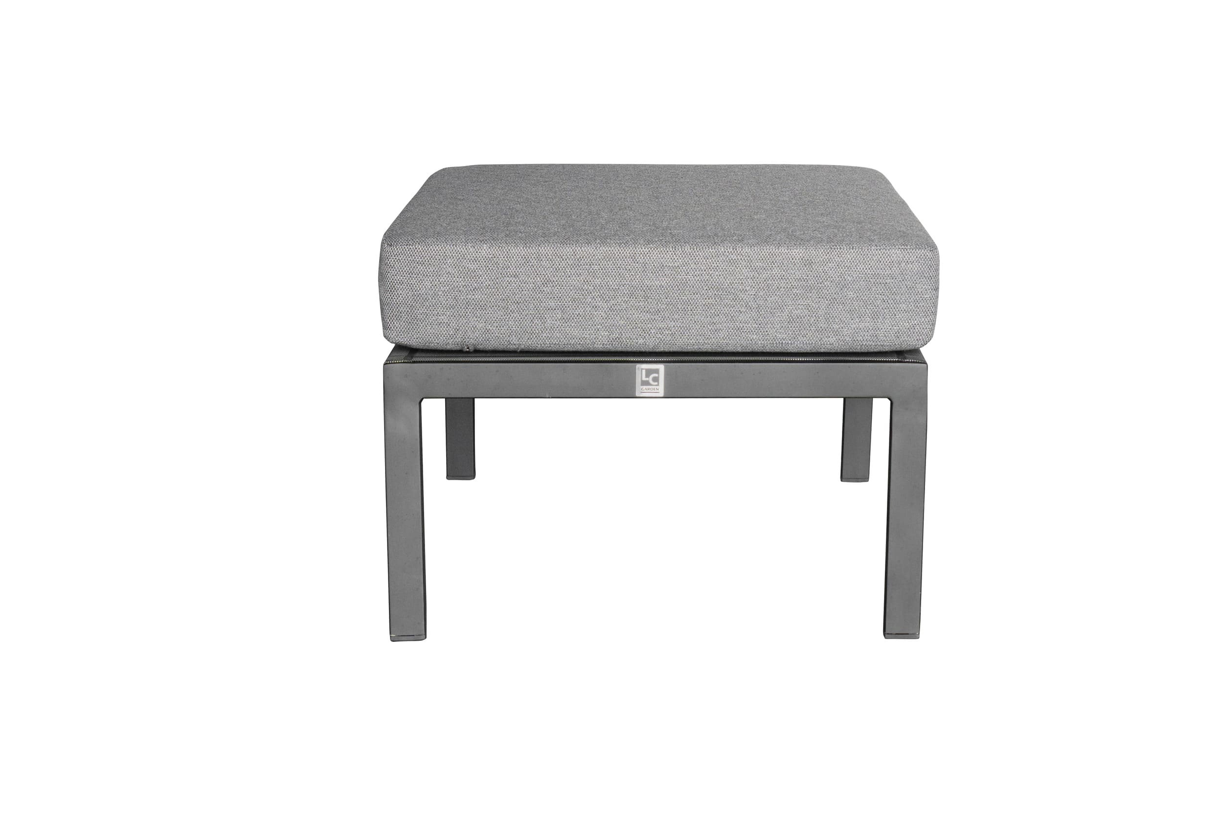 LC Garden »Bondino« Living Hocker Fußbank Textilen anthrazit