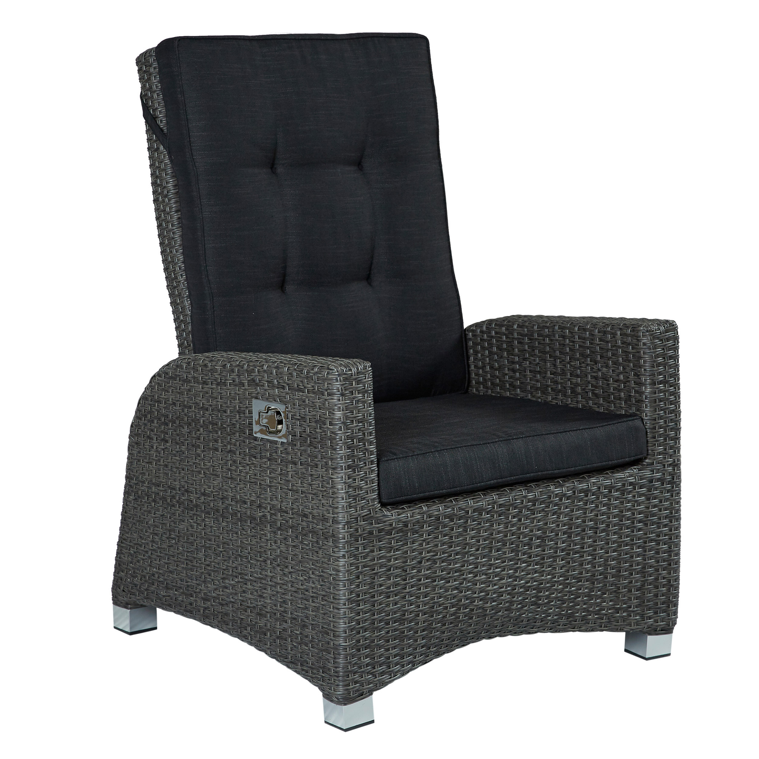 LC Garden Gartensessel Verstellsessel Barcelona Speisehöhe grau-mix LC Garden Gartensessel Verstellsessel Barcelona Speisehöhe grau-mix