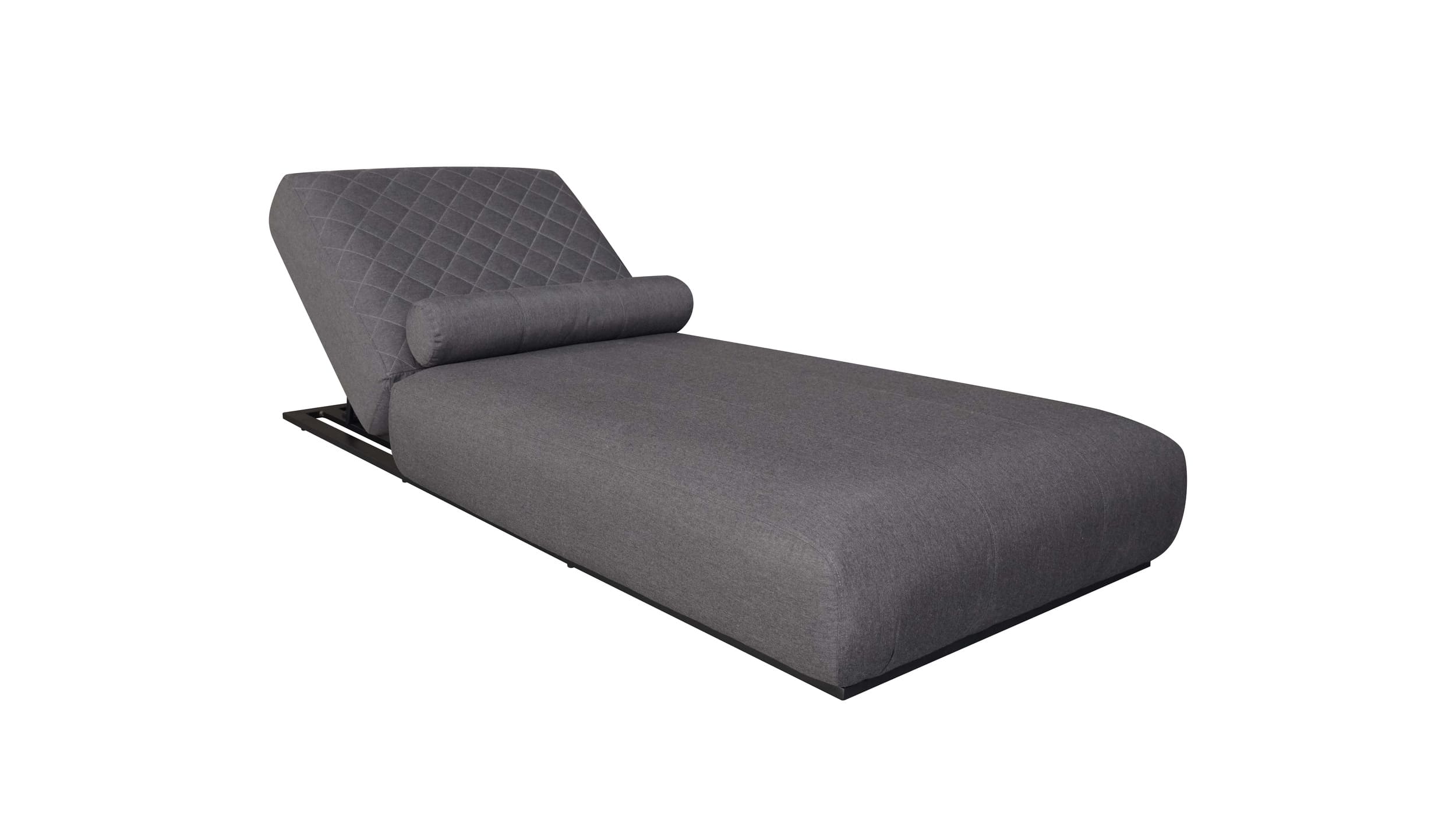 »Sunrino« Loungeliege Anthrazit Sooty Aluminium/Sunbrella®-Stoff Gartenliege verstellbar