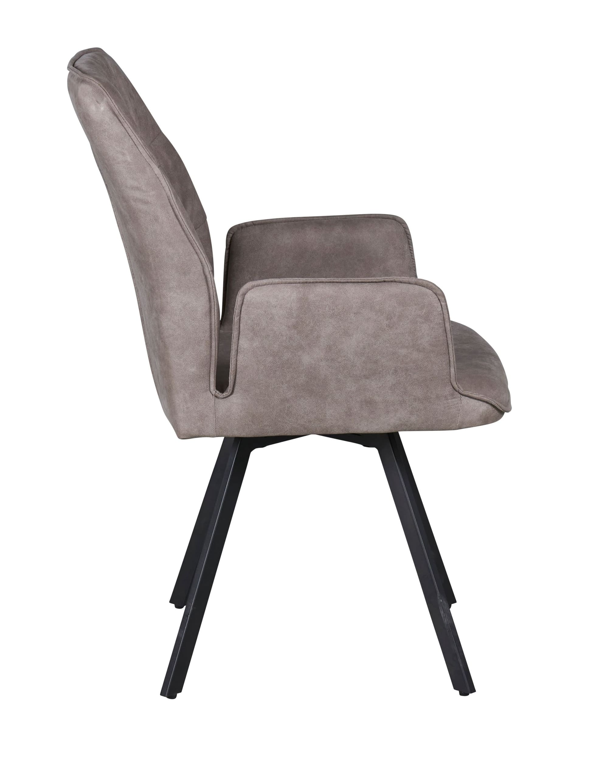 LC Home »Macau« Dining Set VI Sitzgruppe Lederoptik grau