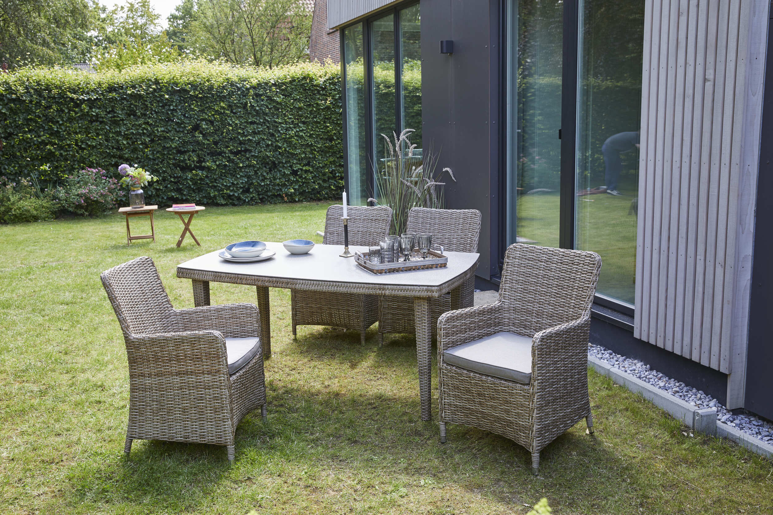LC Garden »Vigo« Dining 4- Bein Esstisch 200x100 cm Gartentisch natur