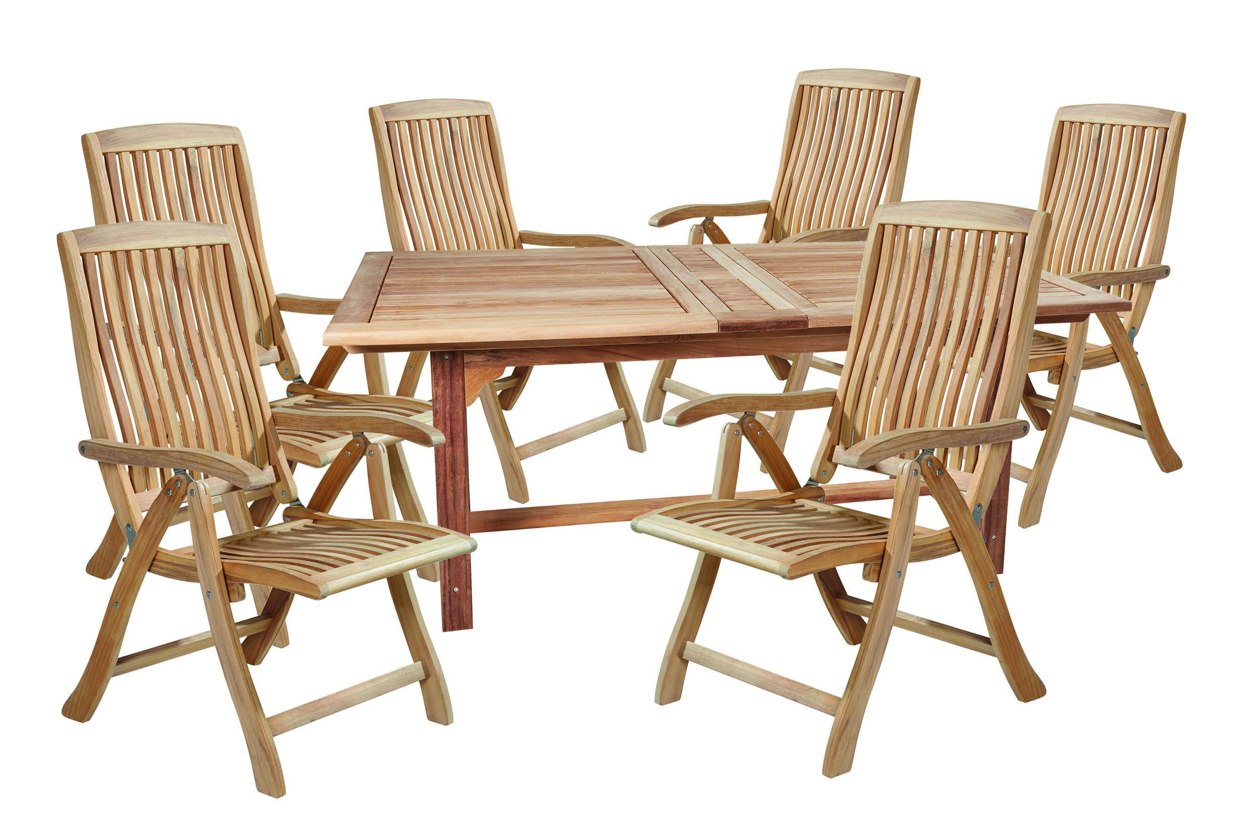 LC Garden »Riva« Teak Dining Set I Sitzgruppe Gartenset