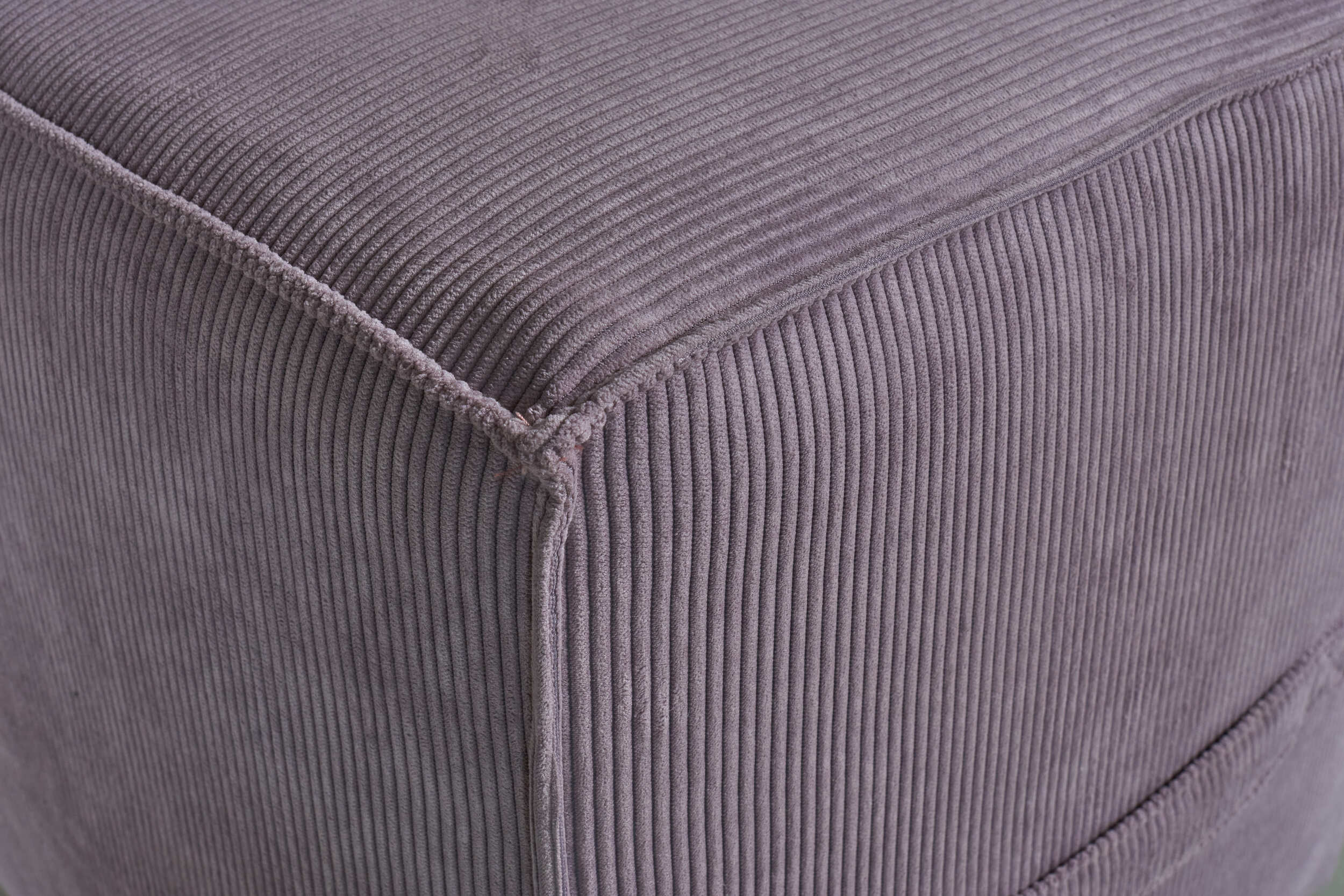 LC Home Sitzhocker »Danzig« inkl. Griff Cordoptik lavendel 41x41x44cm