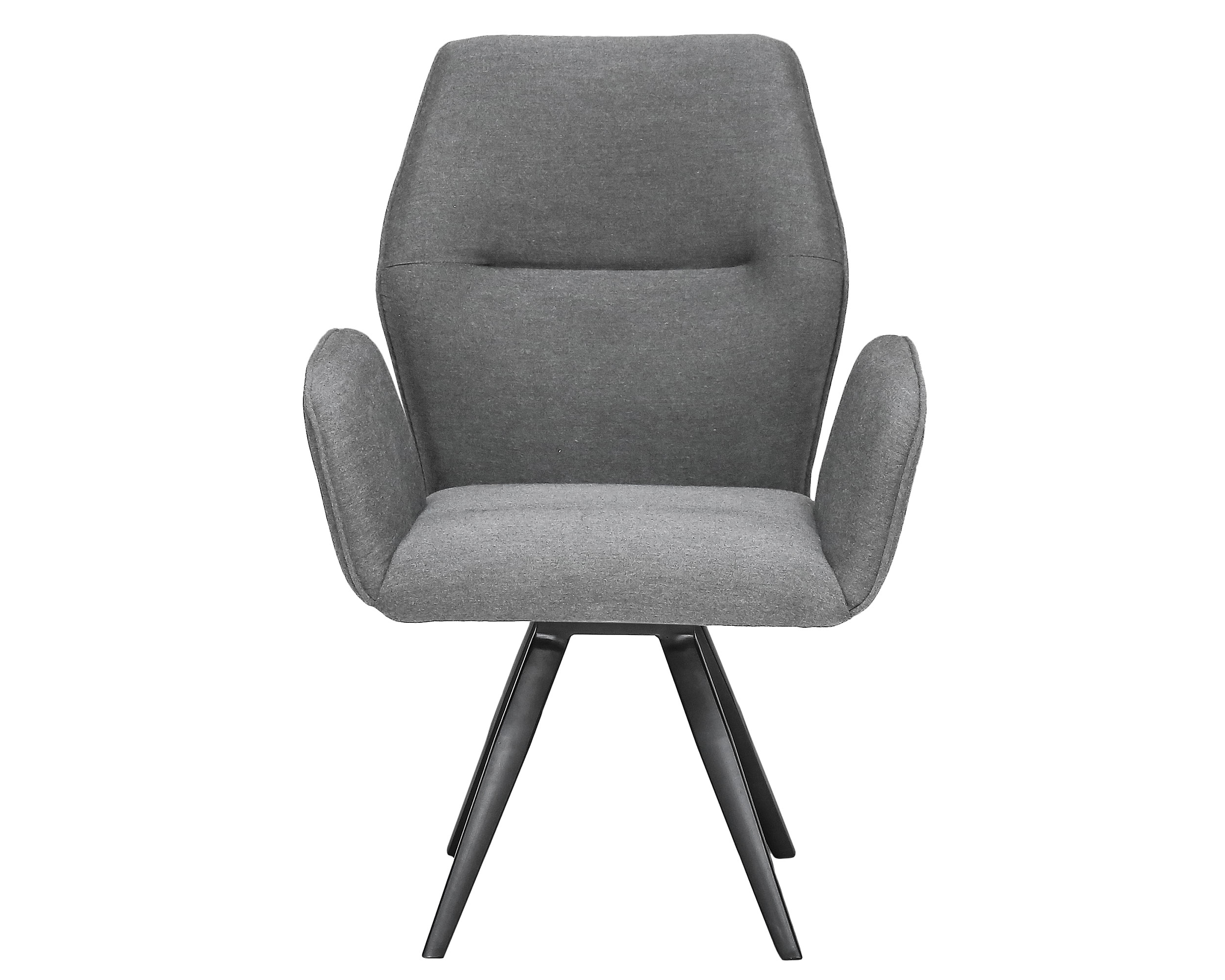 »Sunrino« Dining Gartensessel Drehsessel Anthrazit/Flanelle aus Sunbrella Stoff 70x66x94cm
