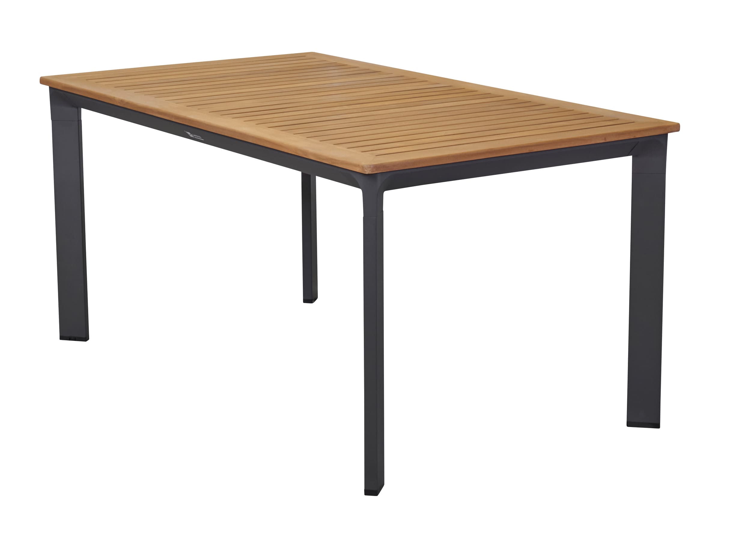 LC Garden »Unicamo« Esstisch anthrazit/Teak 160x90cm Esstisch Gartentisch Terrassentisch