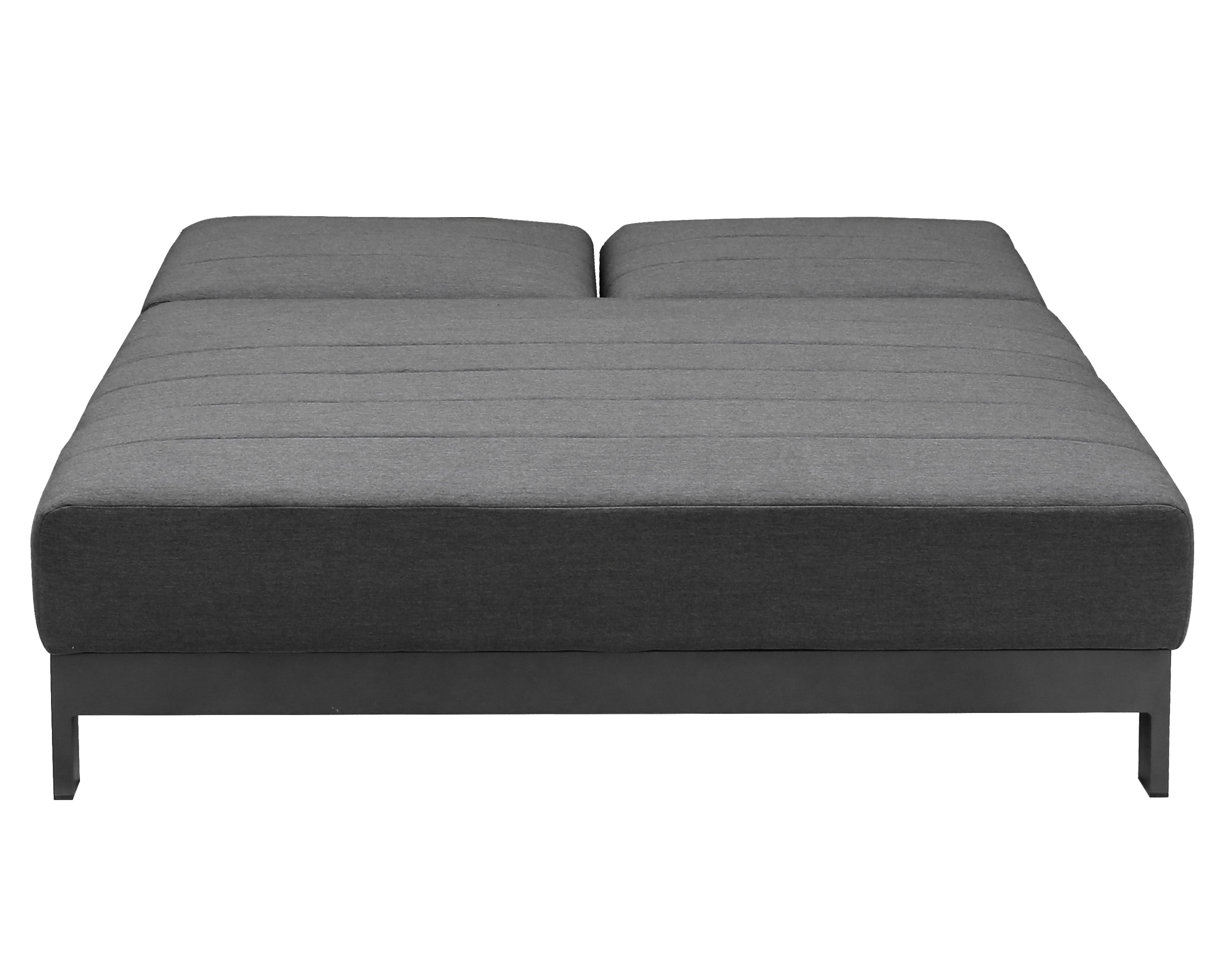 »Sunrino« Doppelliege Daybed Anthrazit (Sooty) aus Sunbrella Stoff 202x148x44,5cm