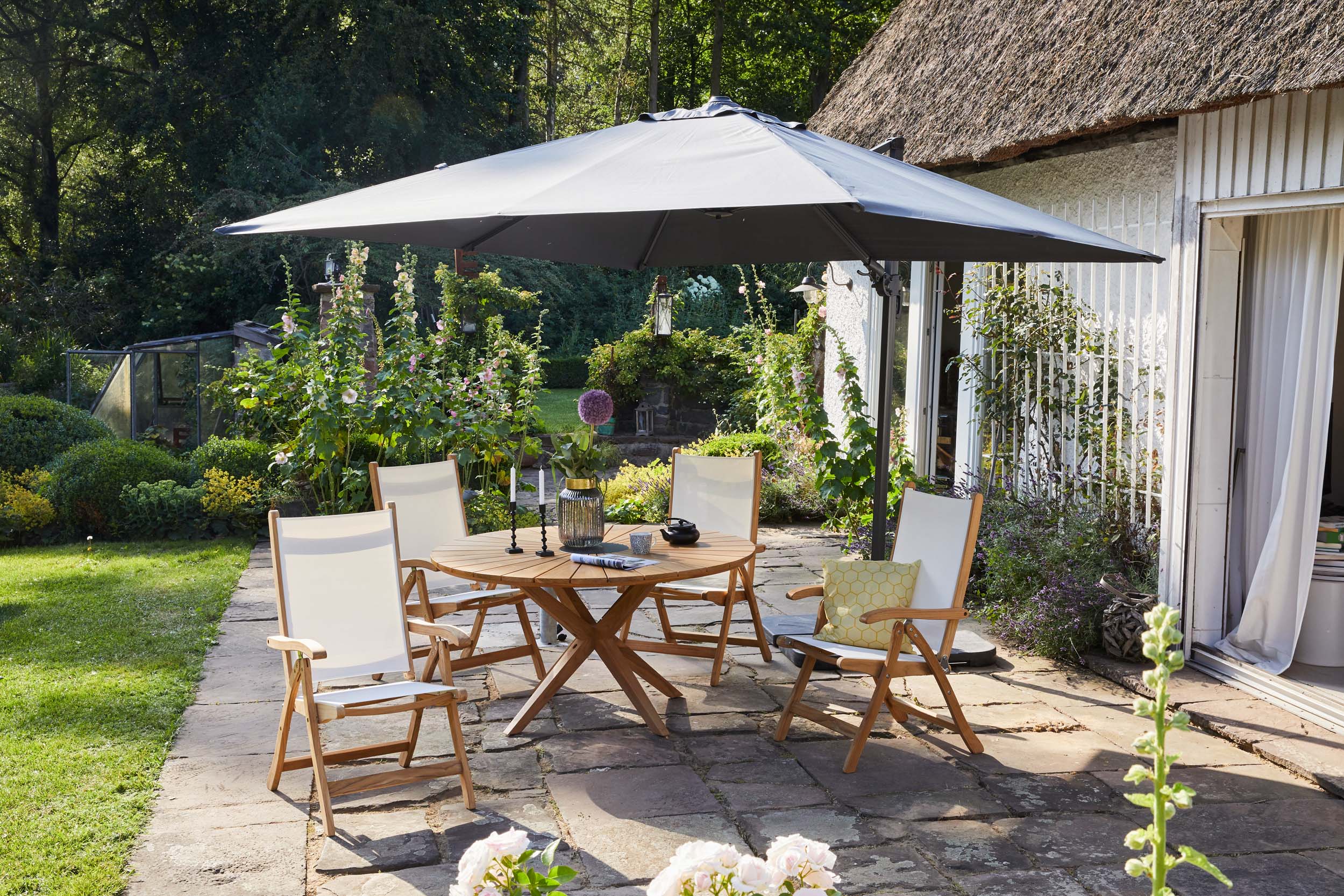LC Garden »Leeds« Teak Dining Set II Sitzgruppe Gartenset
