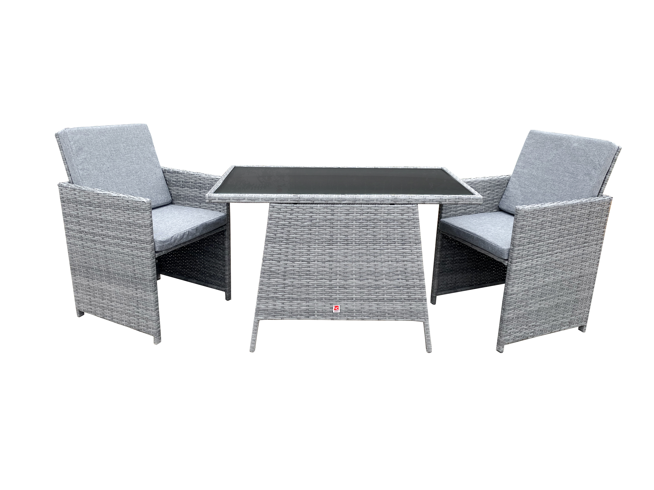 LC Garden »Livando« Balkonset 3-tlg. grau Gartenset Terassenset