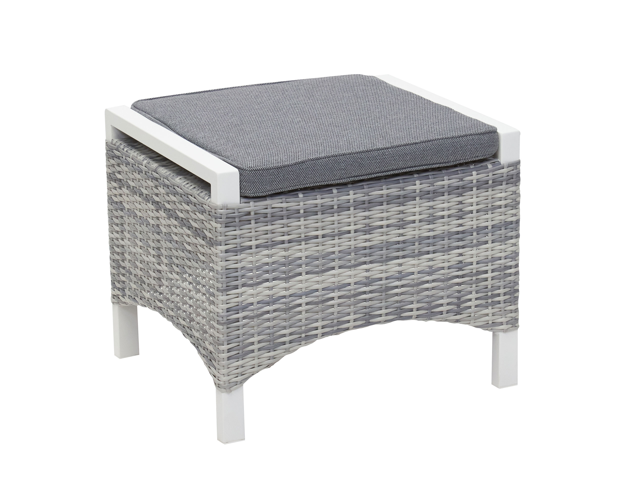 LC Garden »Keramo« Dining Hocker Fußbank weiß