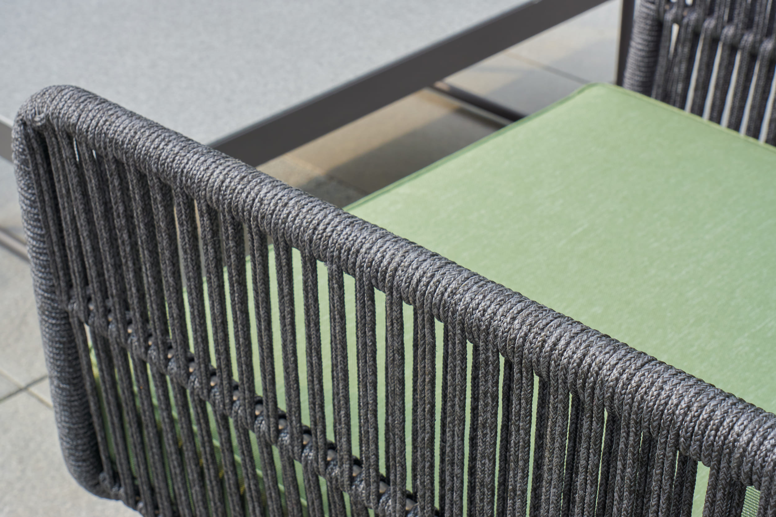 LC Garden Loungeset Saigon Rope 4tlg. grün Sitzgruppe