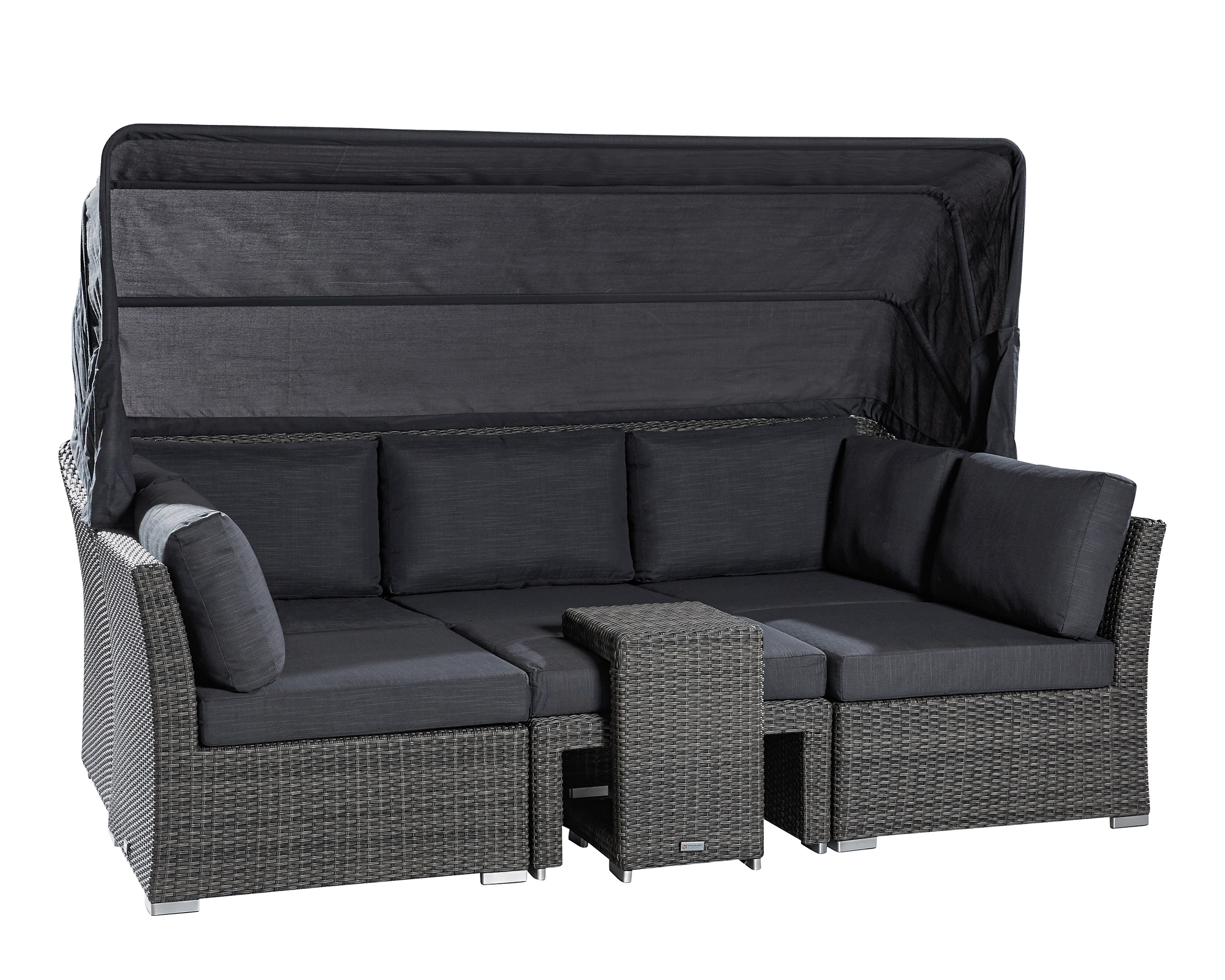 LC Garden »Barcelona« Living Muschel-Set grau-mix Loungebank