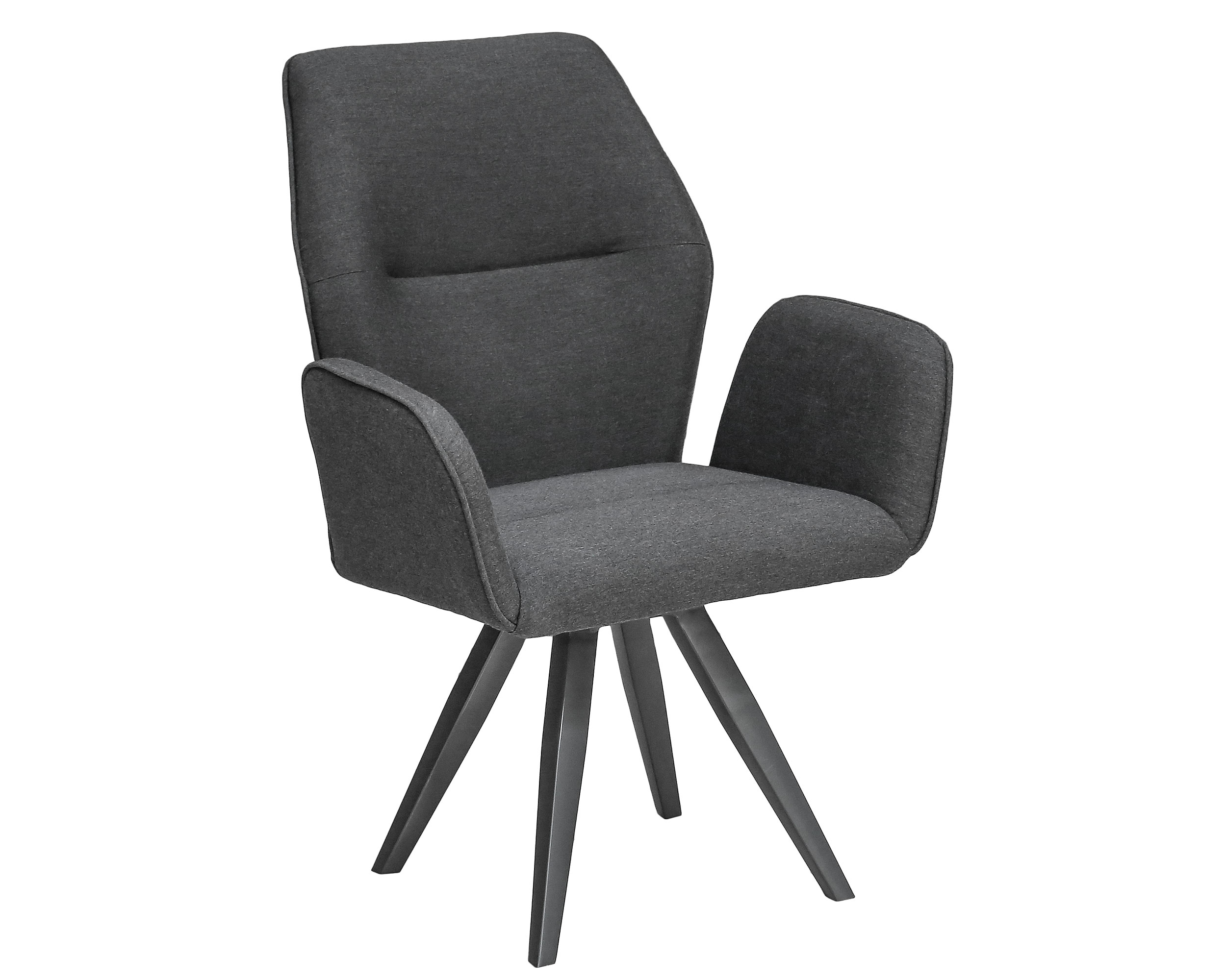 »Sunrino« Dining Gartensessel Drehsessel Anthrazit/Sooty aus Sunbrella Stoff 70x66x94cm