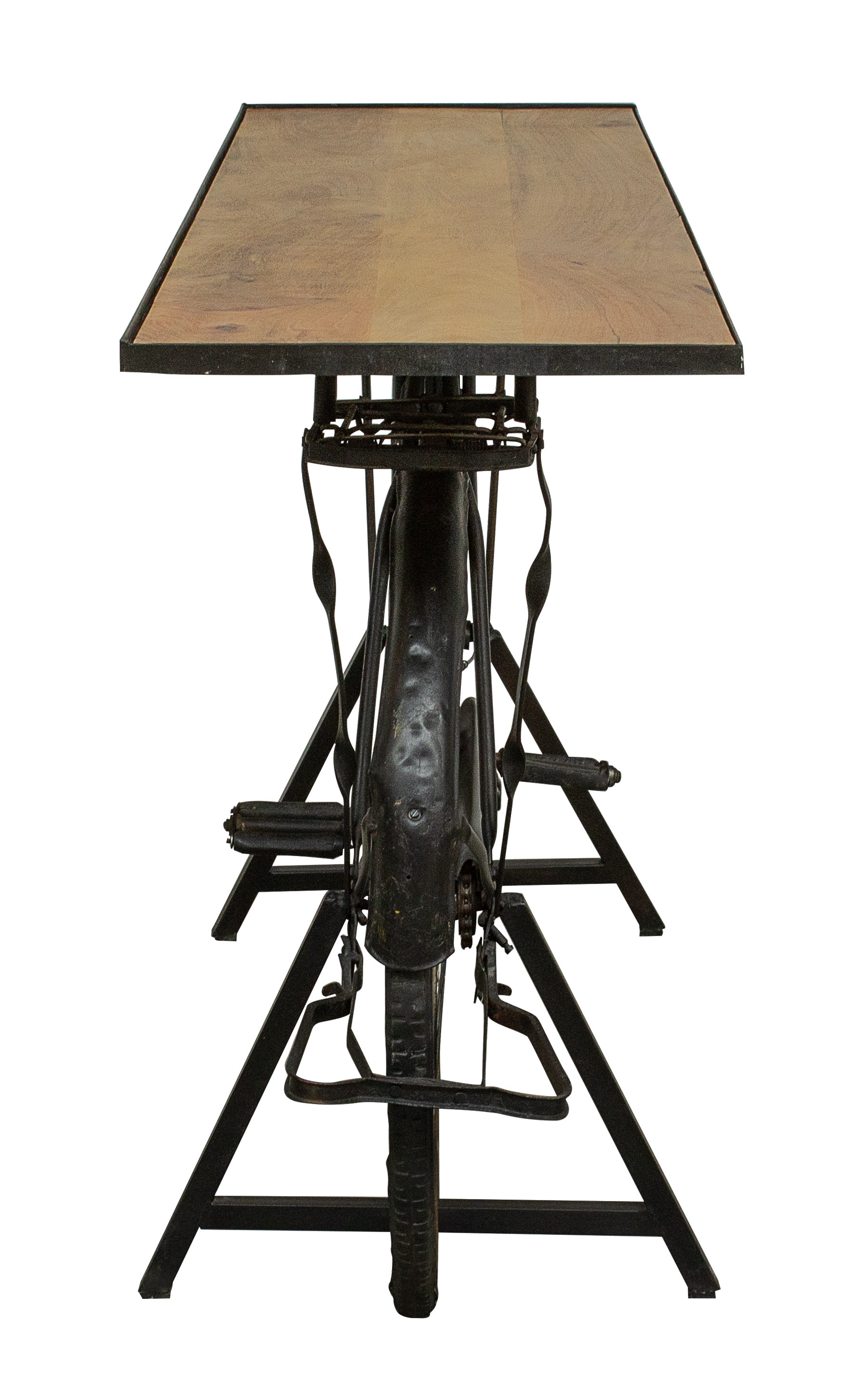 LC Home »Designer Konsole Fahrrad im Industrial Design« 193x46x89 Mangolholz