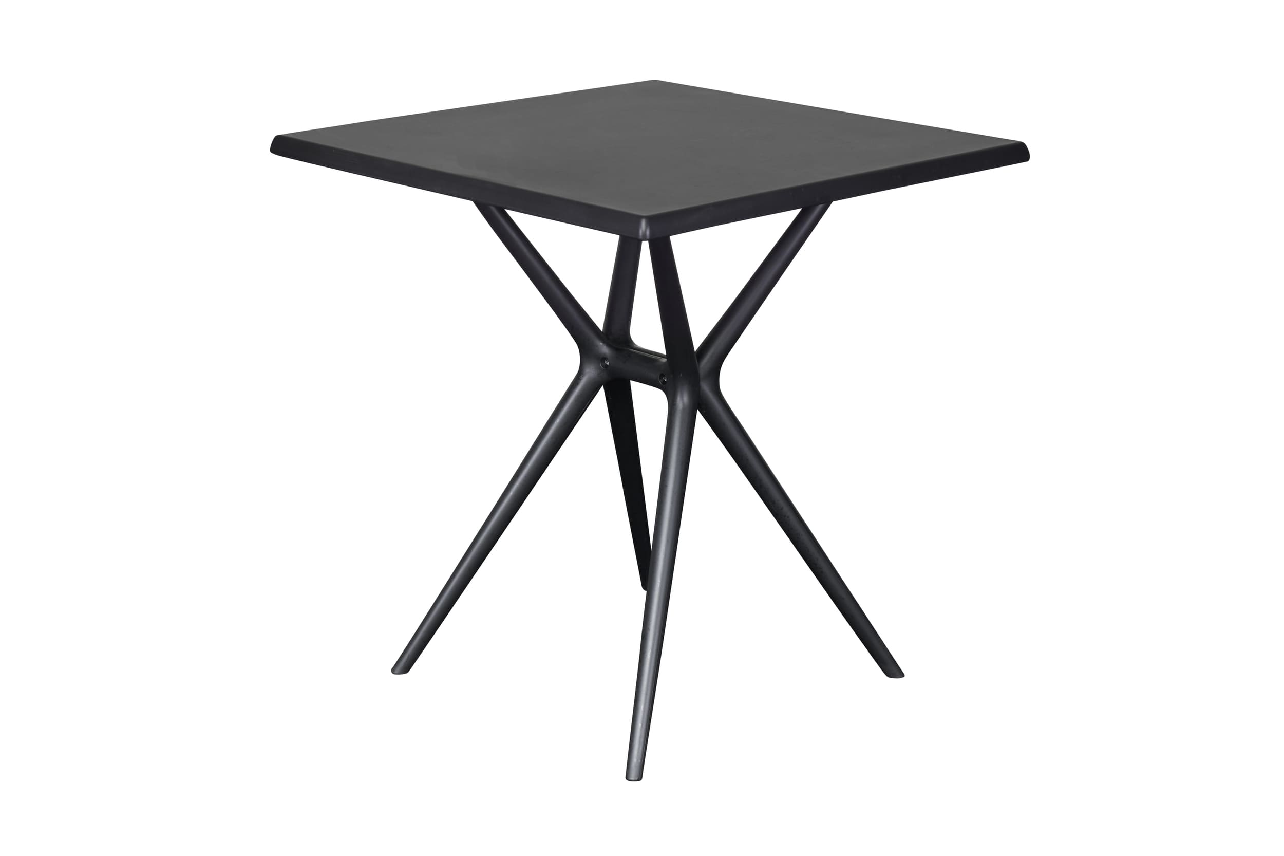 LC Garden »Vesta« Gartentisch Ø70cm eckig anthrazit Kunststoff Balkontisch Bistrotisch