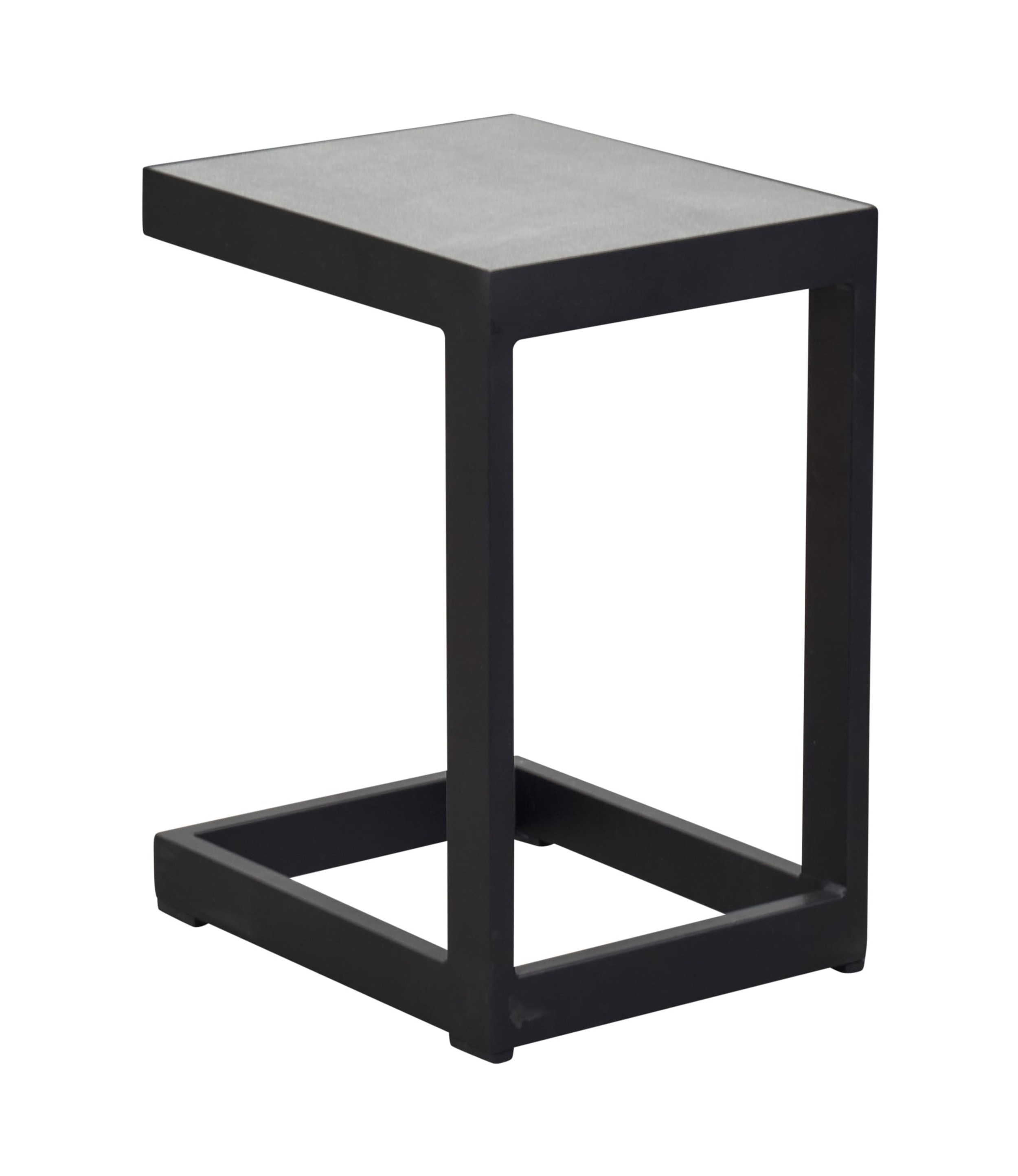 LC Garden »Sondrino« Living Keramik Beistelltisch C-Gestell schwarz