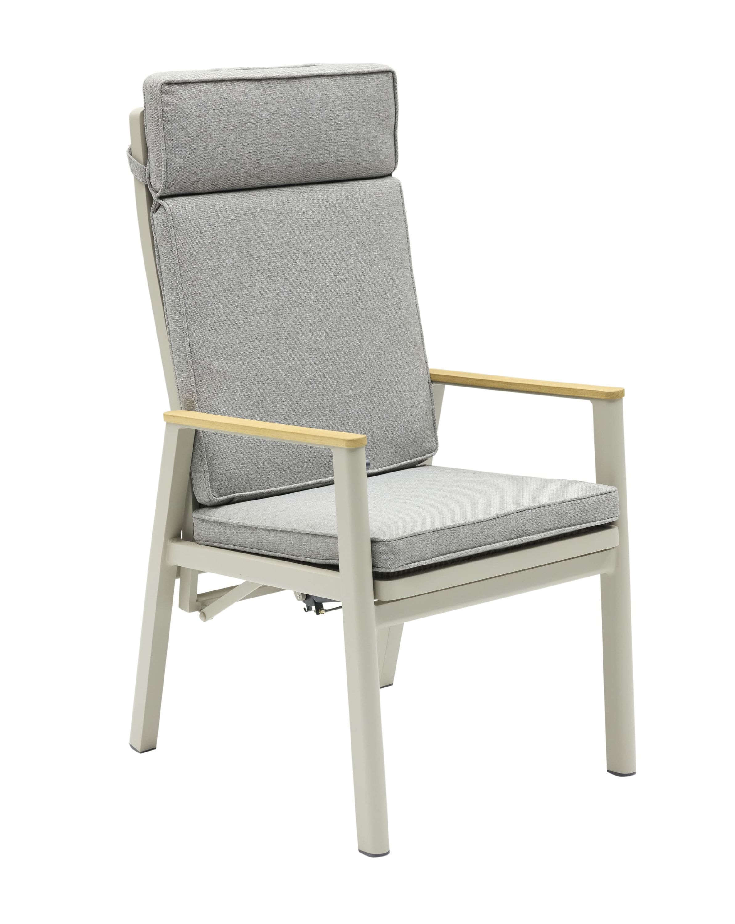 LC Garden »Mira« Gartenstuhl verstellbar Taupe Gartensessel Positionsstuhl Textilene