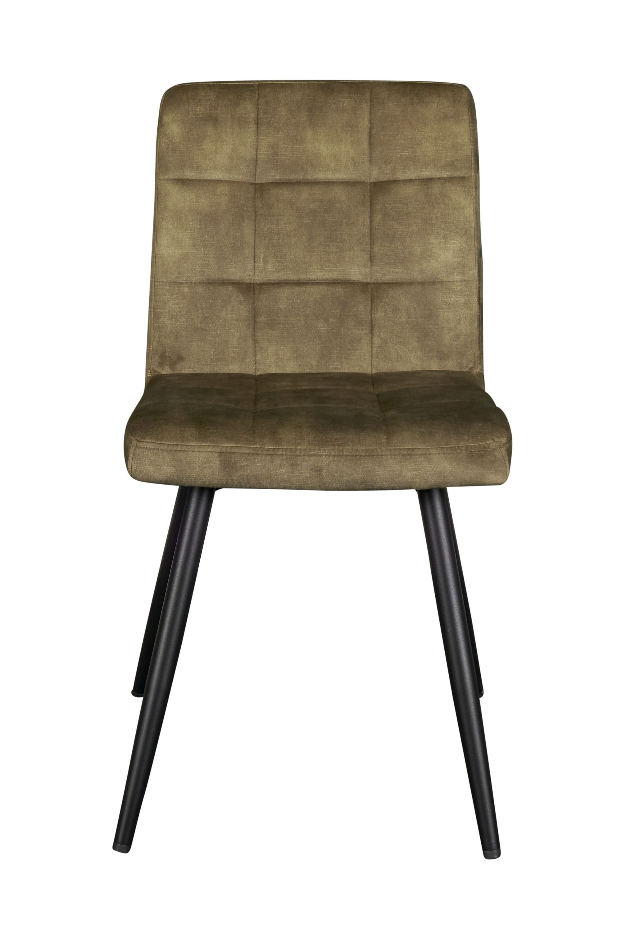 LC Home Essgruppe Moderner 7tlg. Esstisch Akazie U-Gestell 180cm + 6x Esszimmerstuhl Samtbezug Olive