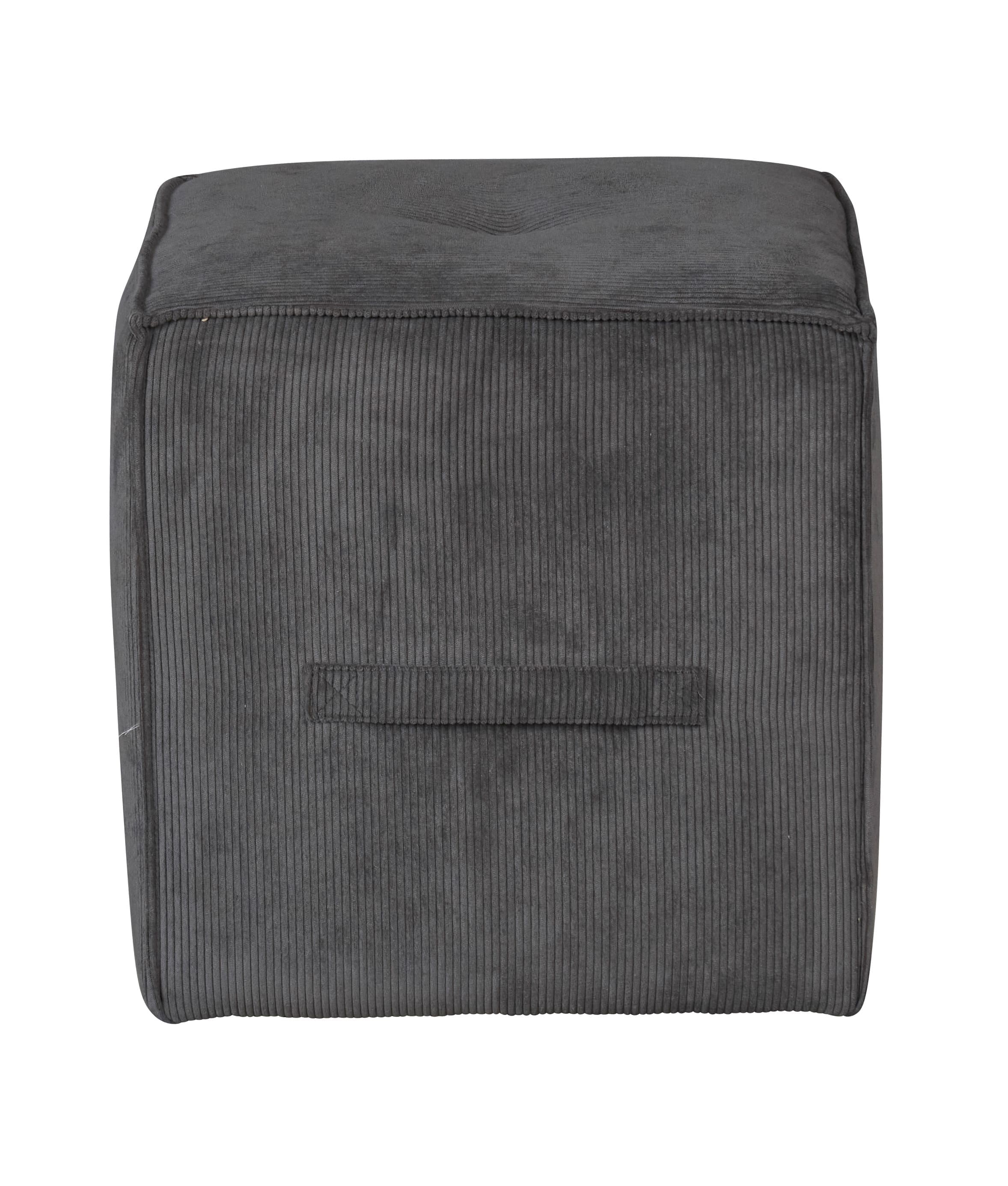 LC Home Sitzhocker »Danzig« inkl. Griff Cordoptik anthrazit 41x41x44cm
