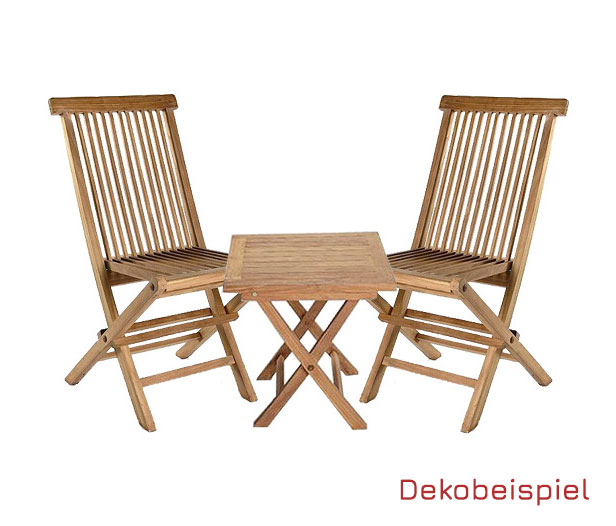 LC Garden »Riva« Teak Klapptisch quadratisch 50x50x50cm