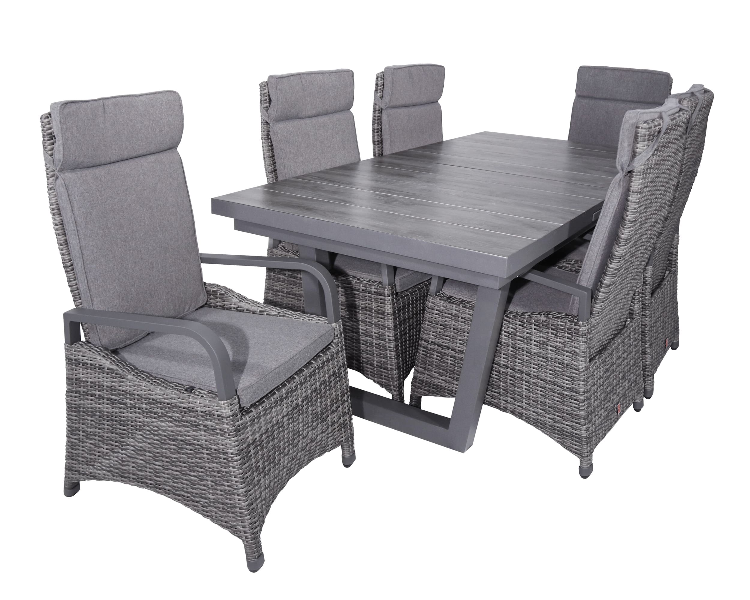 LC Garden »Komido« Dining Set VI Sitzgruppe Gartenset grau-mix LC Garden »Komido« Dining Set VI Sitzgruppe Gartenset grau-mix