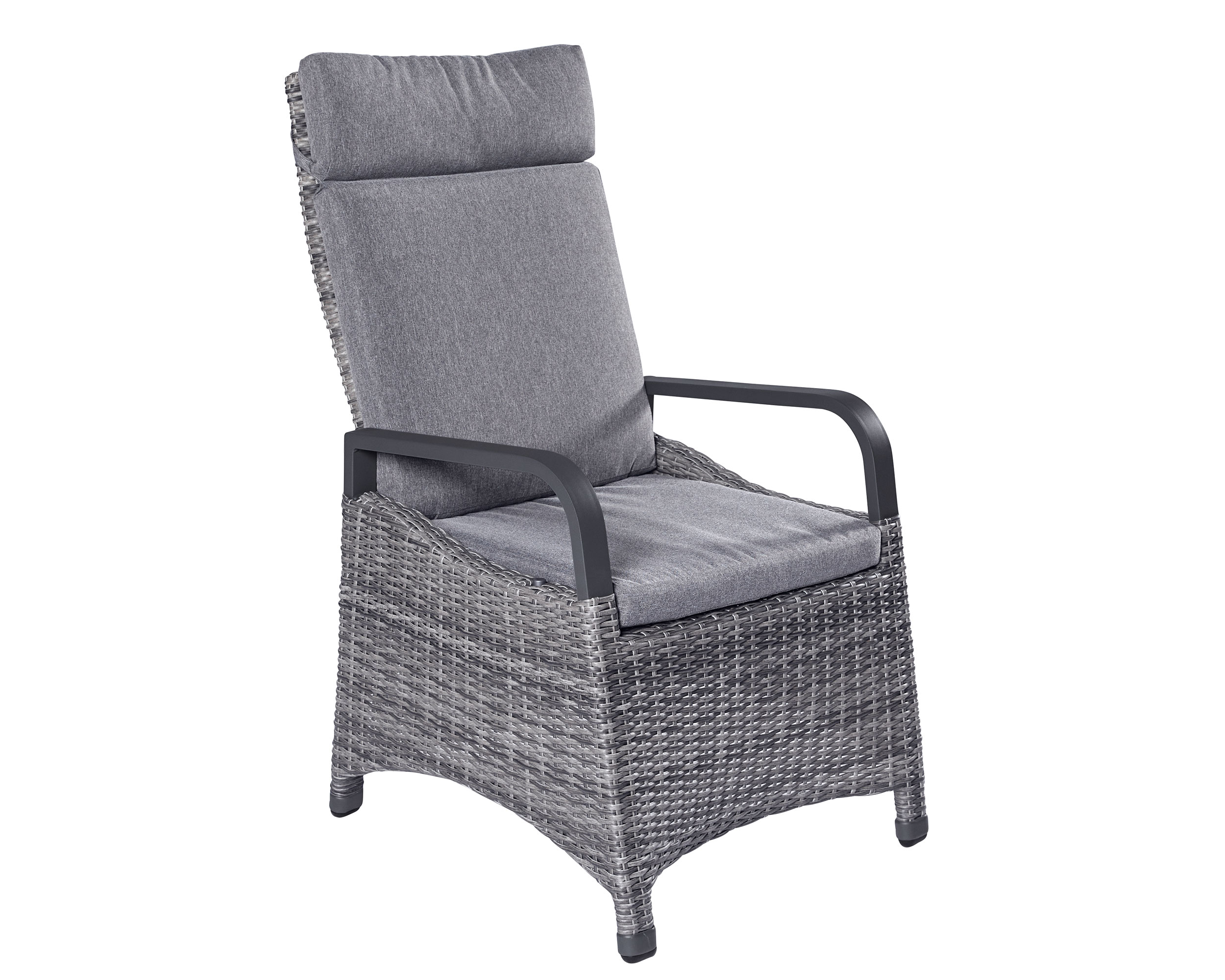 LC Garden »Komido« Dining Positionsstuhl Verstellsessel grau-mix