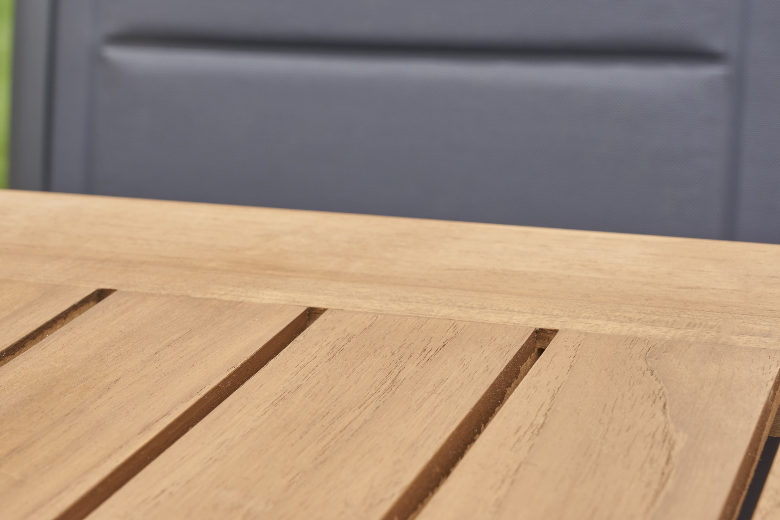 LC Garden »Unicamo« Esstisch anthrazit/Teak 160x90cm Esstisch Gartentisch Terrassentisch