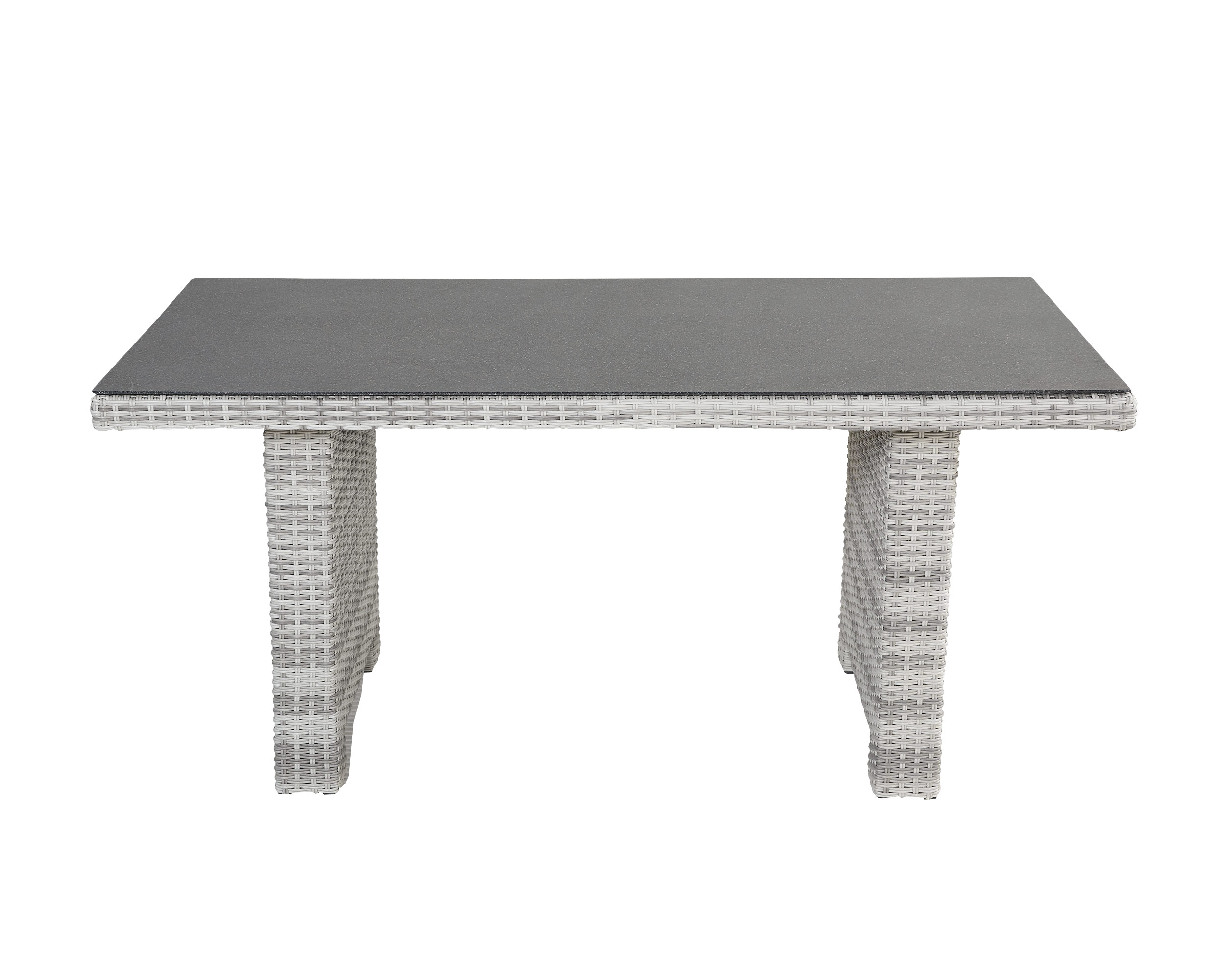 LC Garden »Parma« Living Loungetisch weiß-grau 130x75x65cm Couchtisch Glas-Keramik