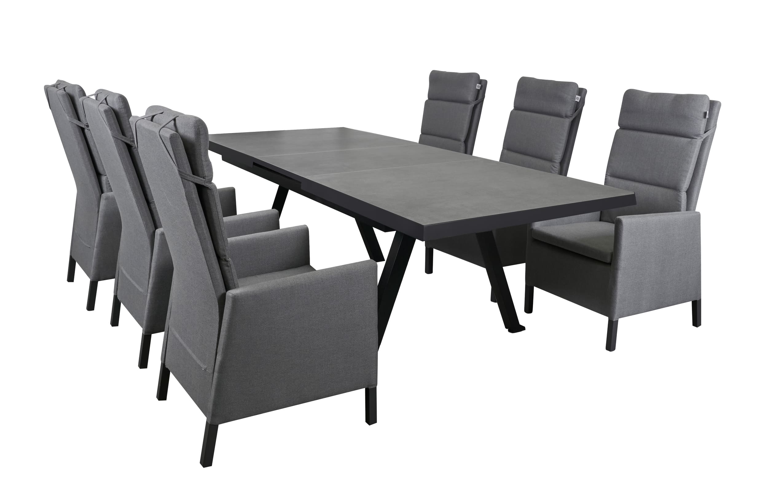 LC Garden Solverde Dining Set VII 7tlg. Keramiktisch Ausziehtisch Sitzgruppe Gartenset