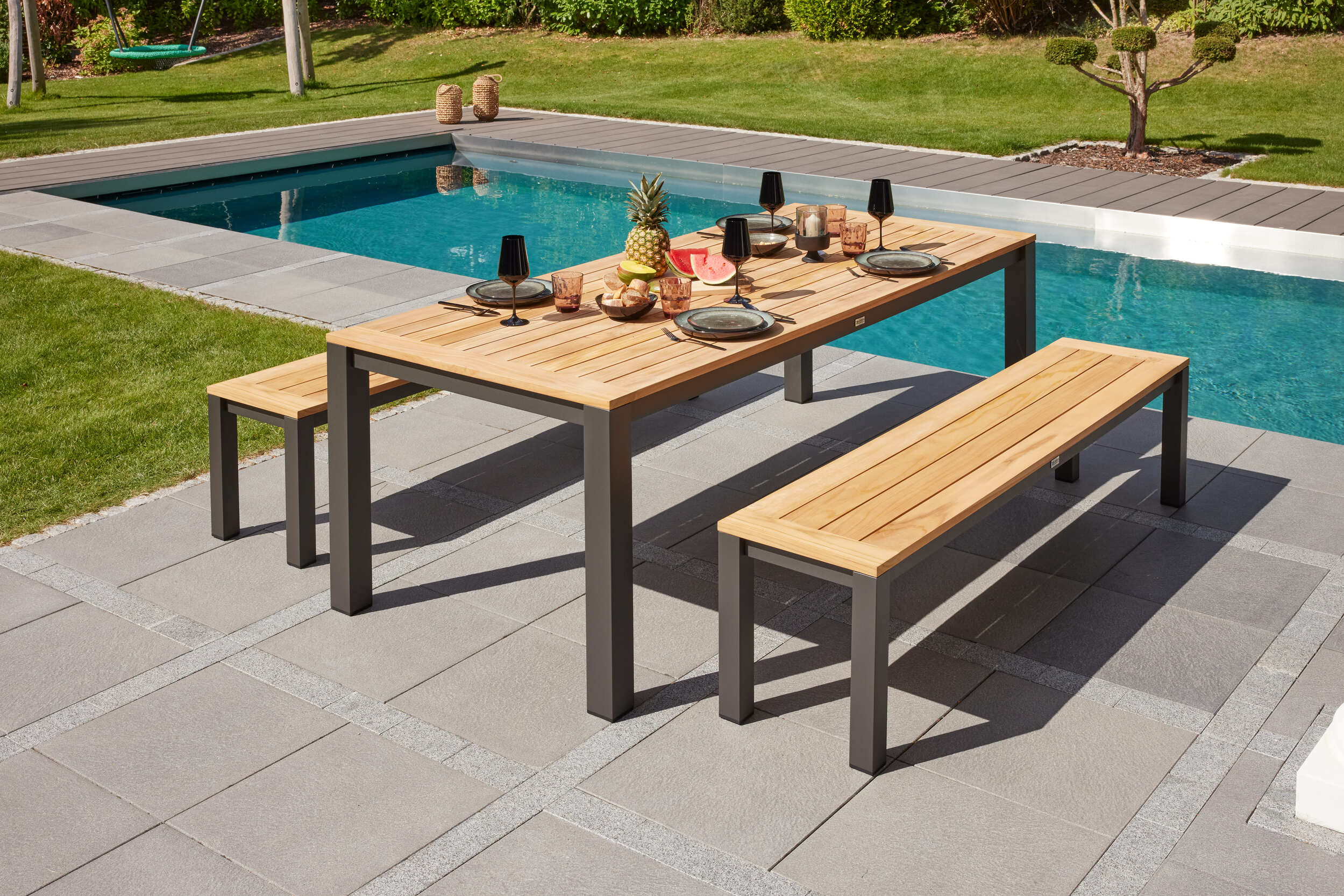 LC Garden »Welgardo« Dining Teak Sitzbank 195 x 42 cm