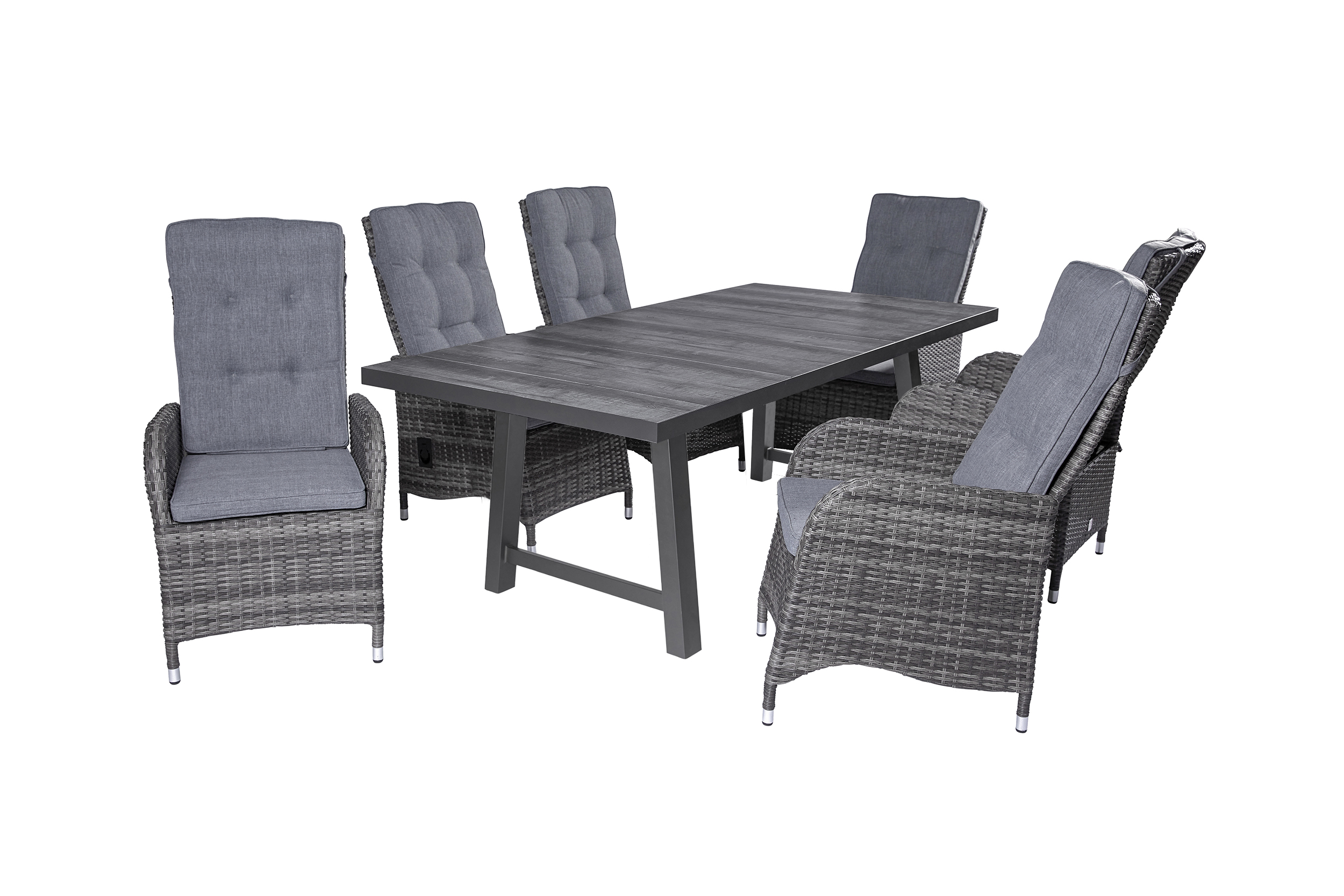 LC Garden »Bailado« Dining Set III Sitzgruppe Gartenset omega grau