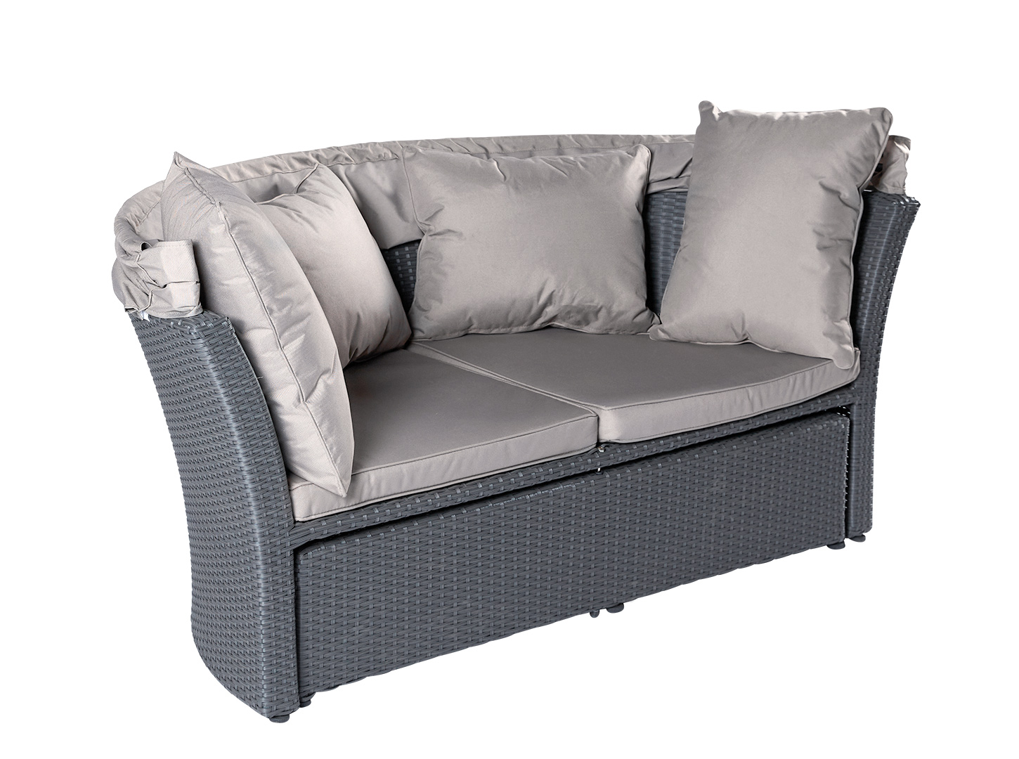 LC Garden »Miami« Living Sonneninsel grau-mix Strandkorb Liegewiese Lounge