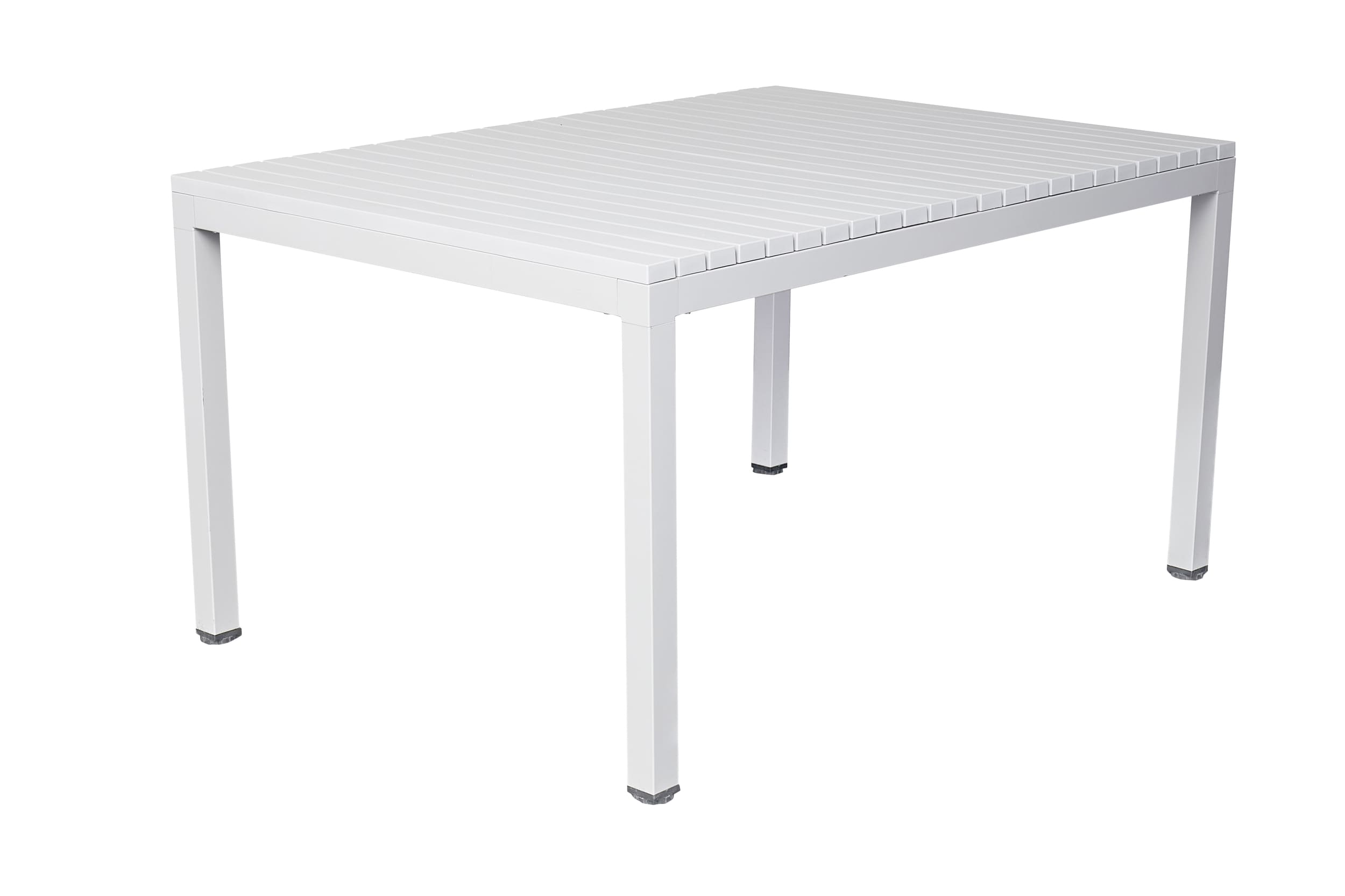 LC Garden Vona Esstisch 140x100cm Gartentisch aus Kunststoff in weiß
