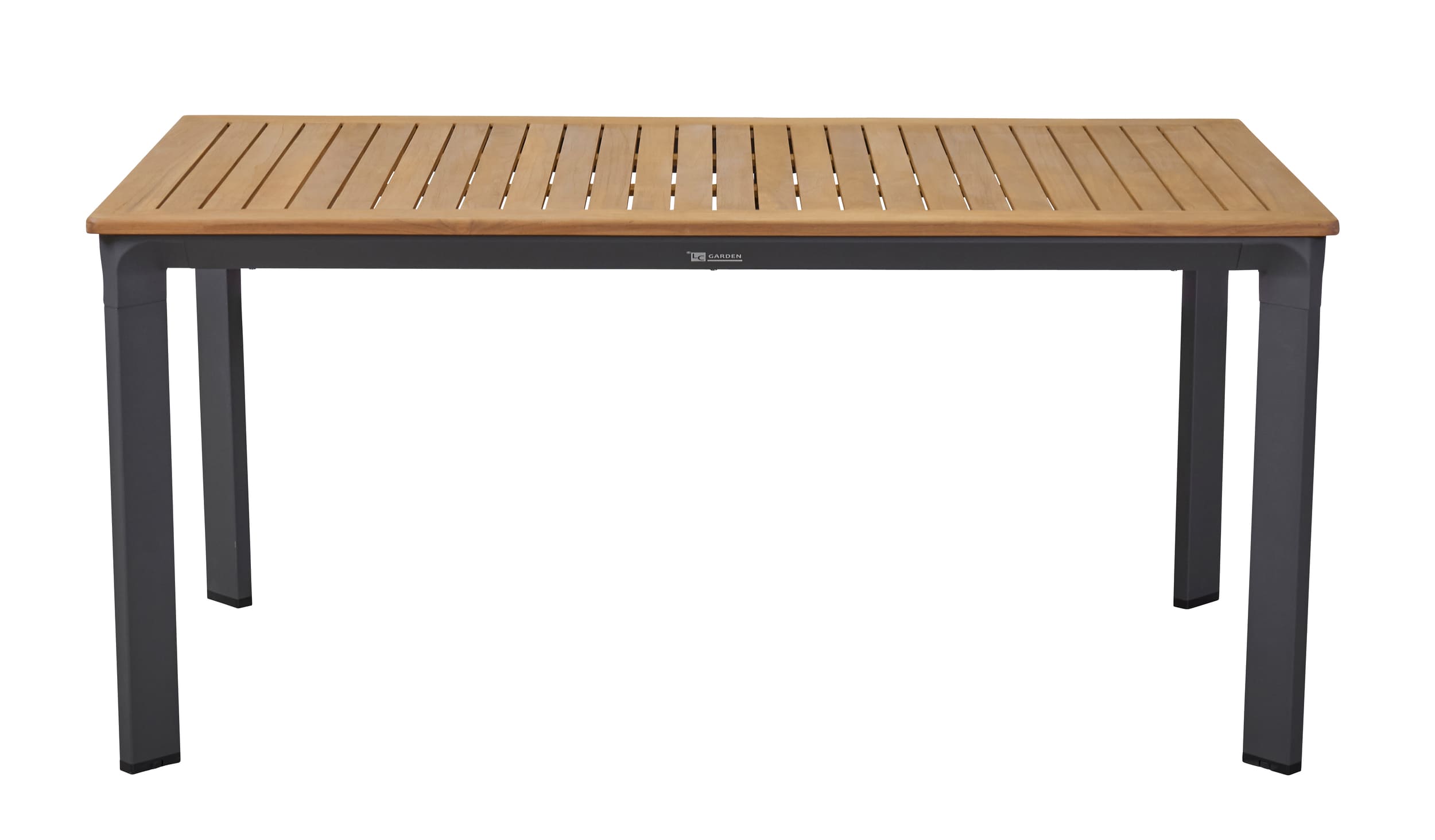 LC Garden »Unicamo« Esstisch anthrazit/Teak 160x90cm Esstisch Gartentisch Terrassentisch