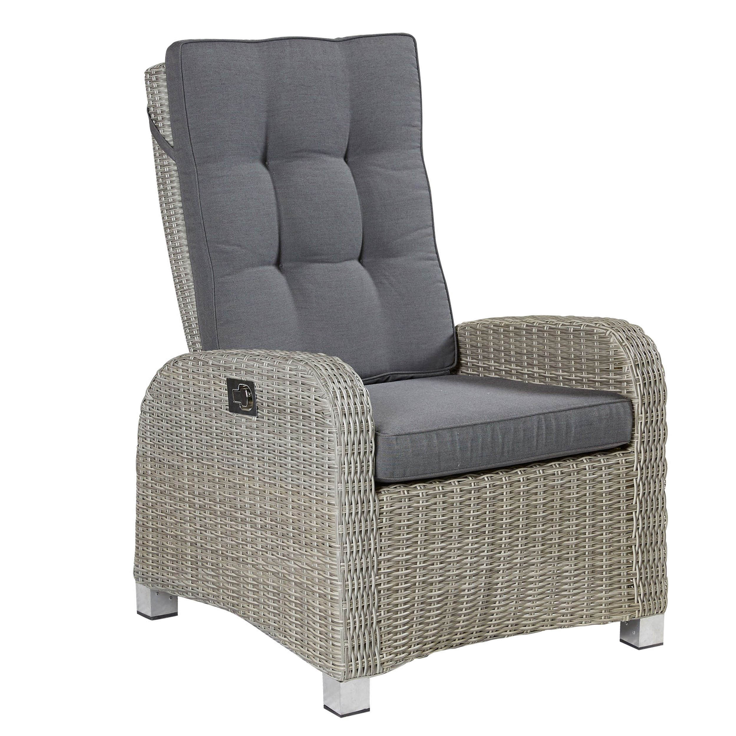 LC Garden »Bilbao« Living Gartensessel Verstellsessel grau-mix