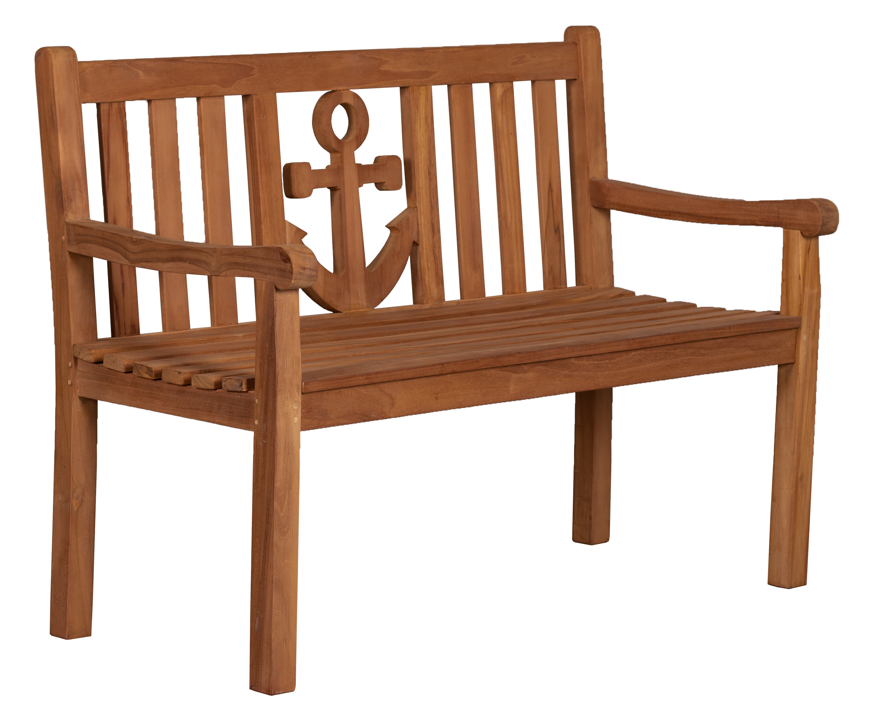 deVries Teak Bank mit Anker 120x57x94cm