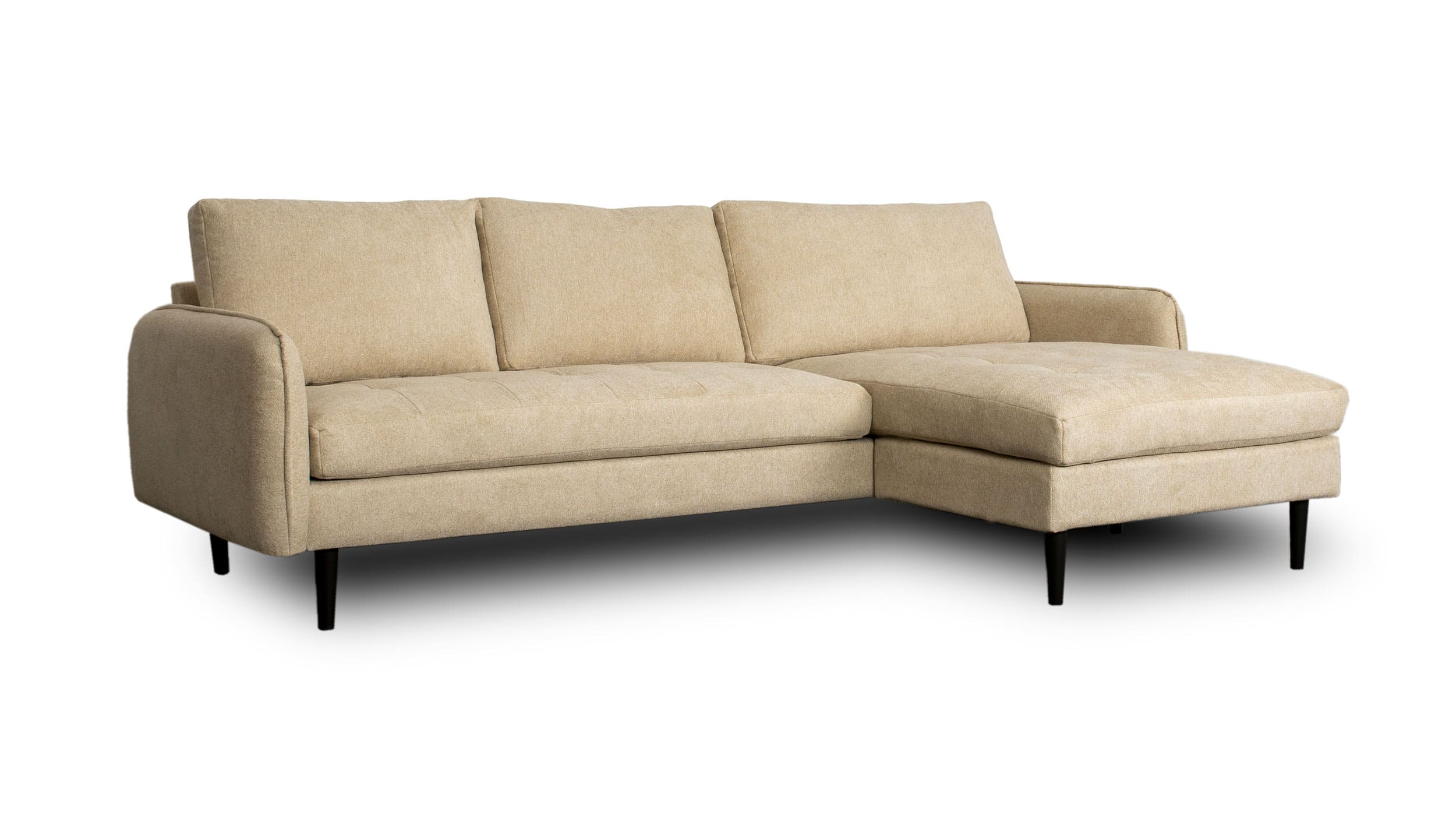 LC Home Sitzecke Ecksofa »New Orleans« Sofa Couch creme 235x154x86cm 